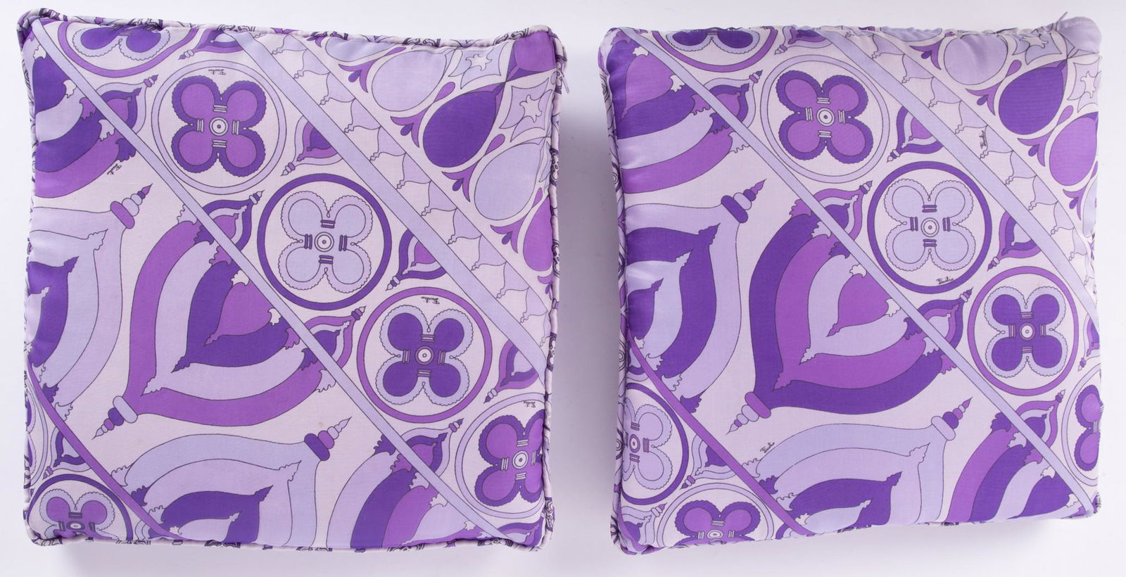 Emilio Pucci Purple Silk Pillows (1 of 3)