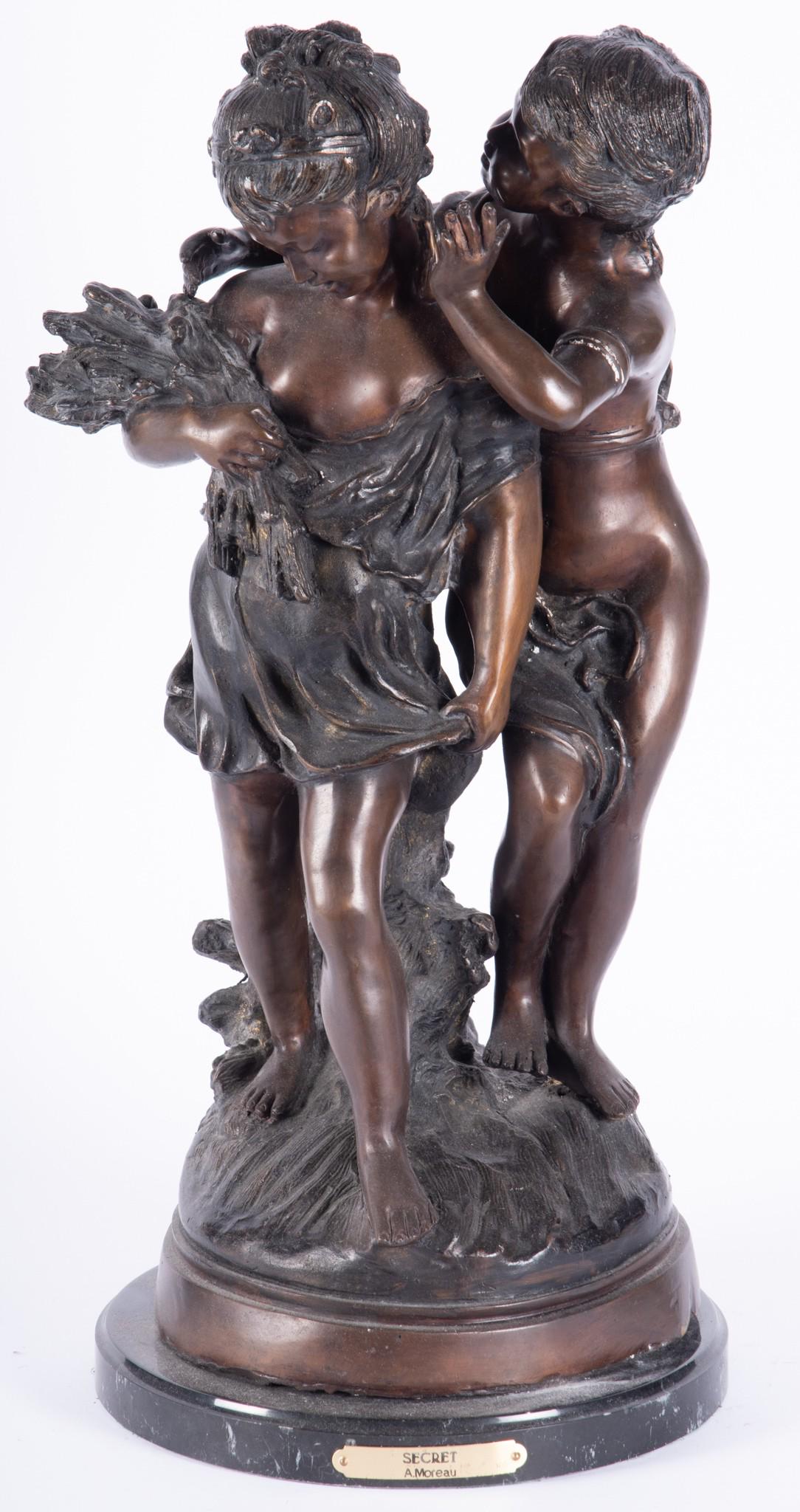 Bonze Statue, "Secret", after Moreau (1 of 5)