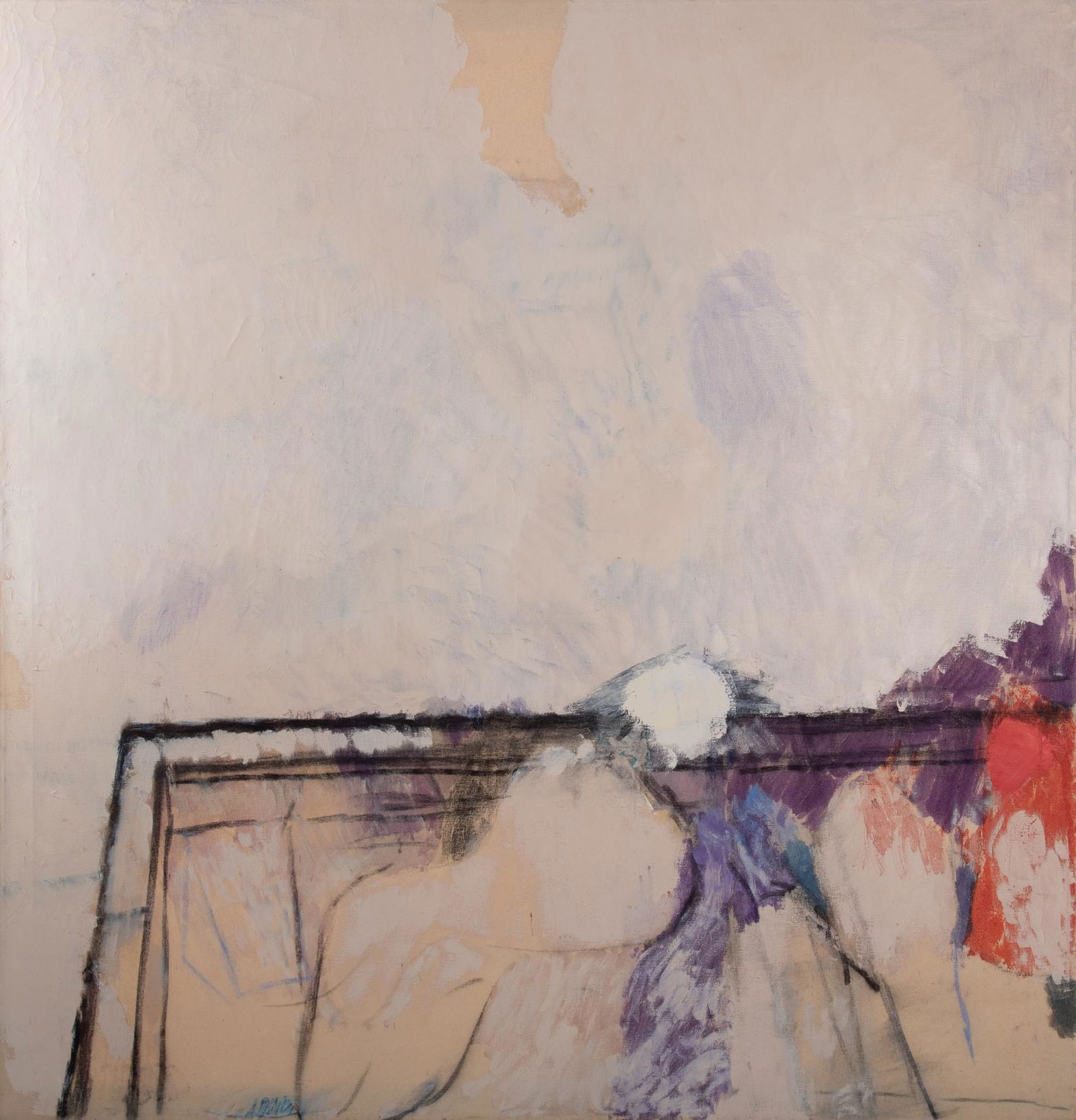 Arthur Osver, Missouri / New York / Illinois (1912-2006), Untitled, Minimalist Rooftop, circa 1960, (1 of 7)