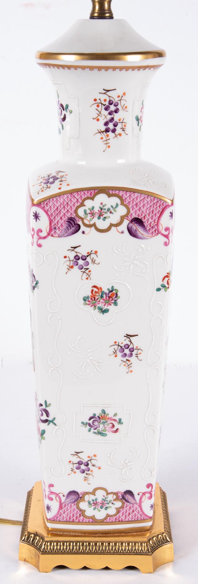 A Vintage Chinese Export Style Porcelain Lamp (1 of 5)