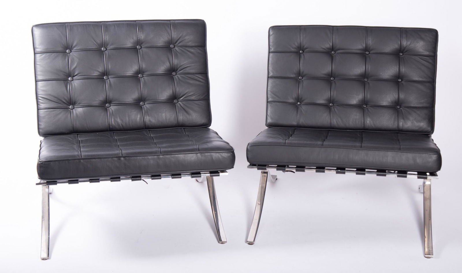 After Mies Van Der Rohe Pair of Barcelona Chairs (1 of 3)