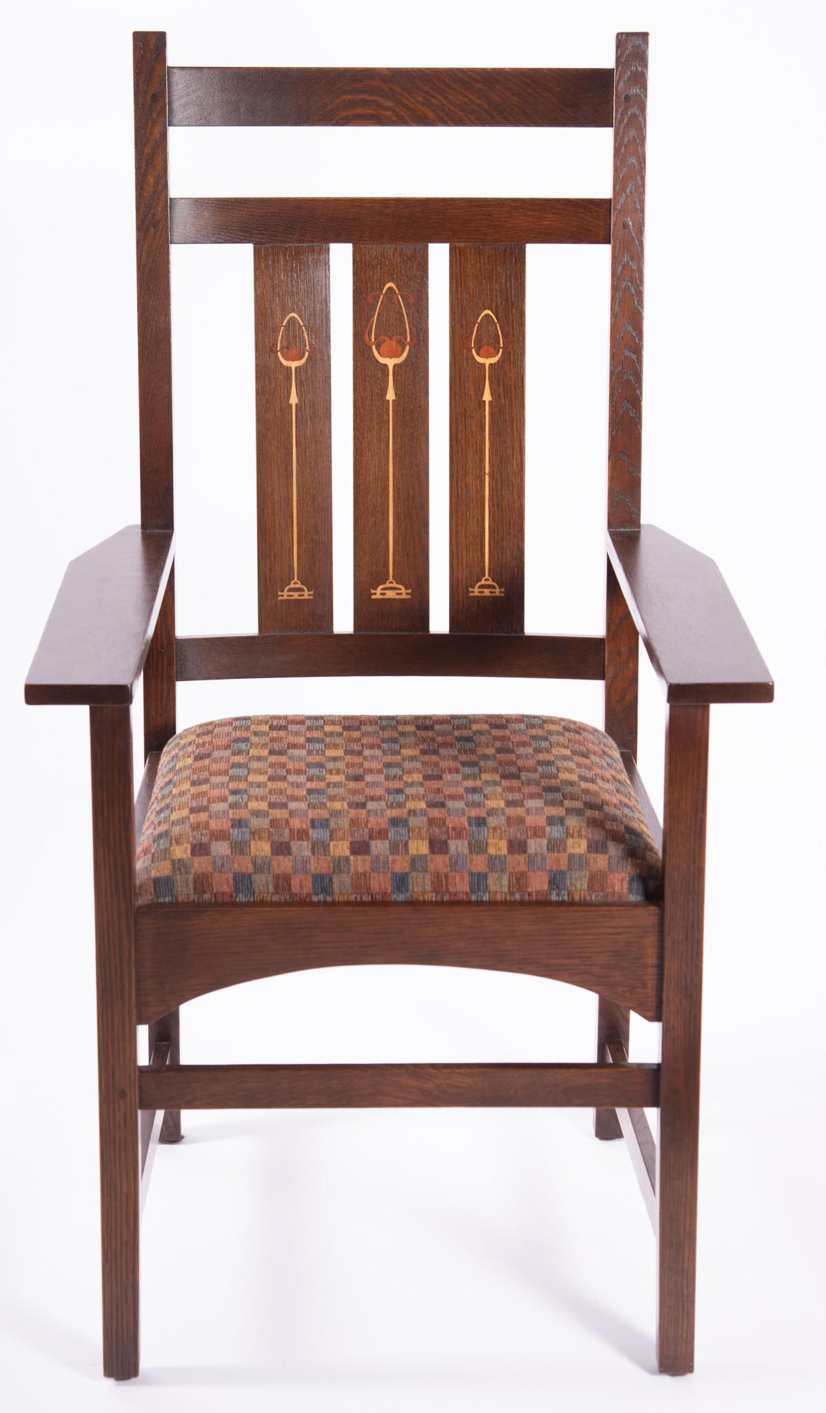 Stickley Arts And Crafts Oak Arm Chair (1 of 4)