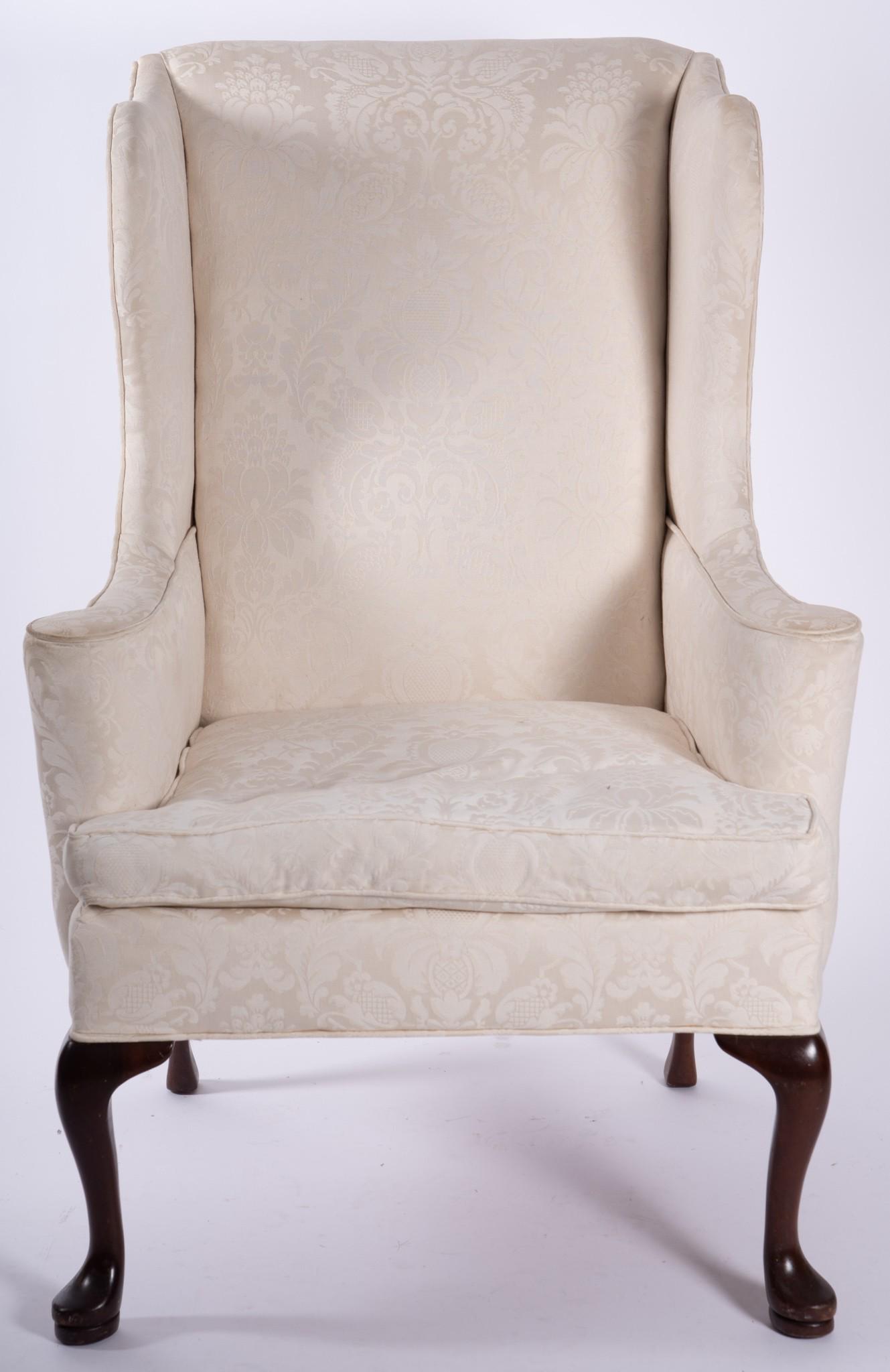 Queen Anne Wing Chair (1 of 4)