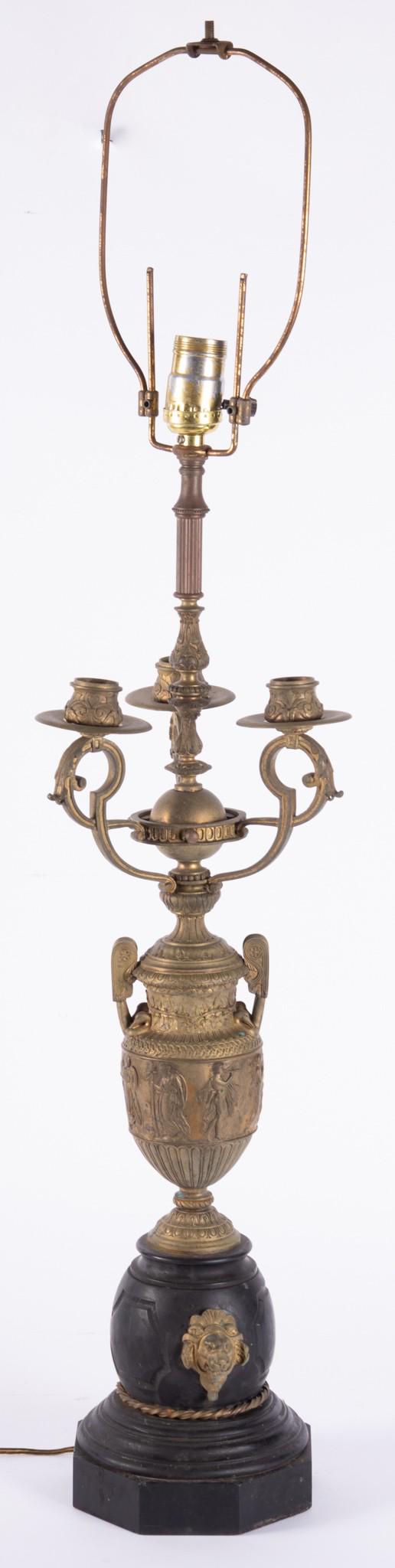 An Antique Neoclassical Style Table Lamp (1 of 4)