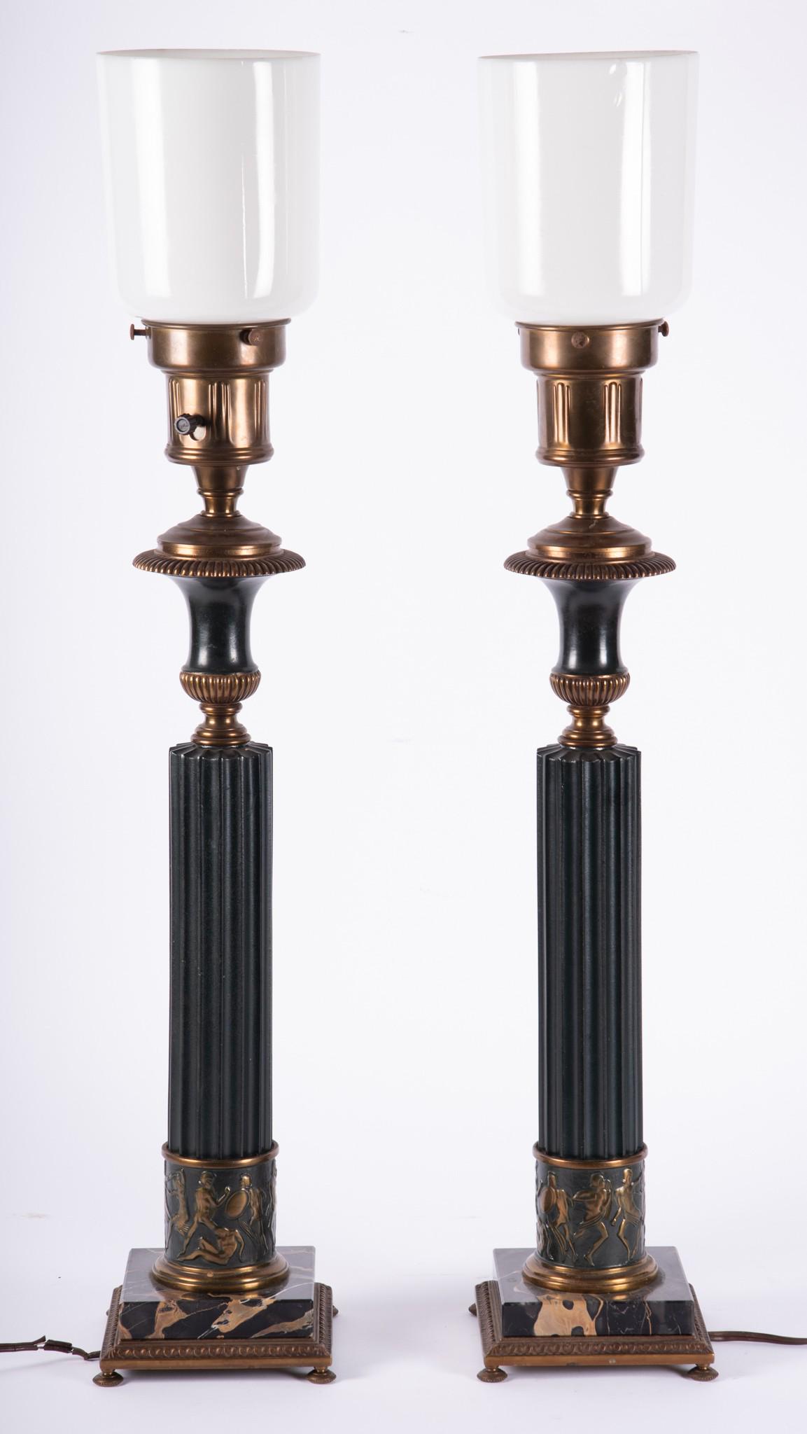 A Pair of Hollywood Regency or Neoclassical Style Table Lamps (1 of 4)