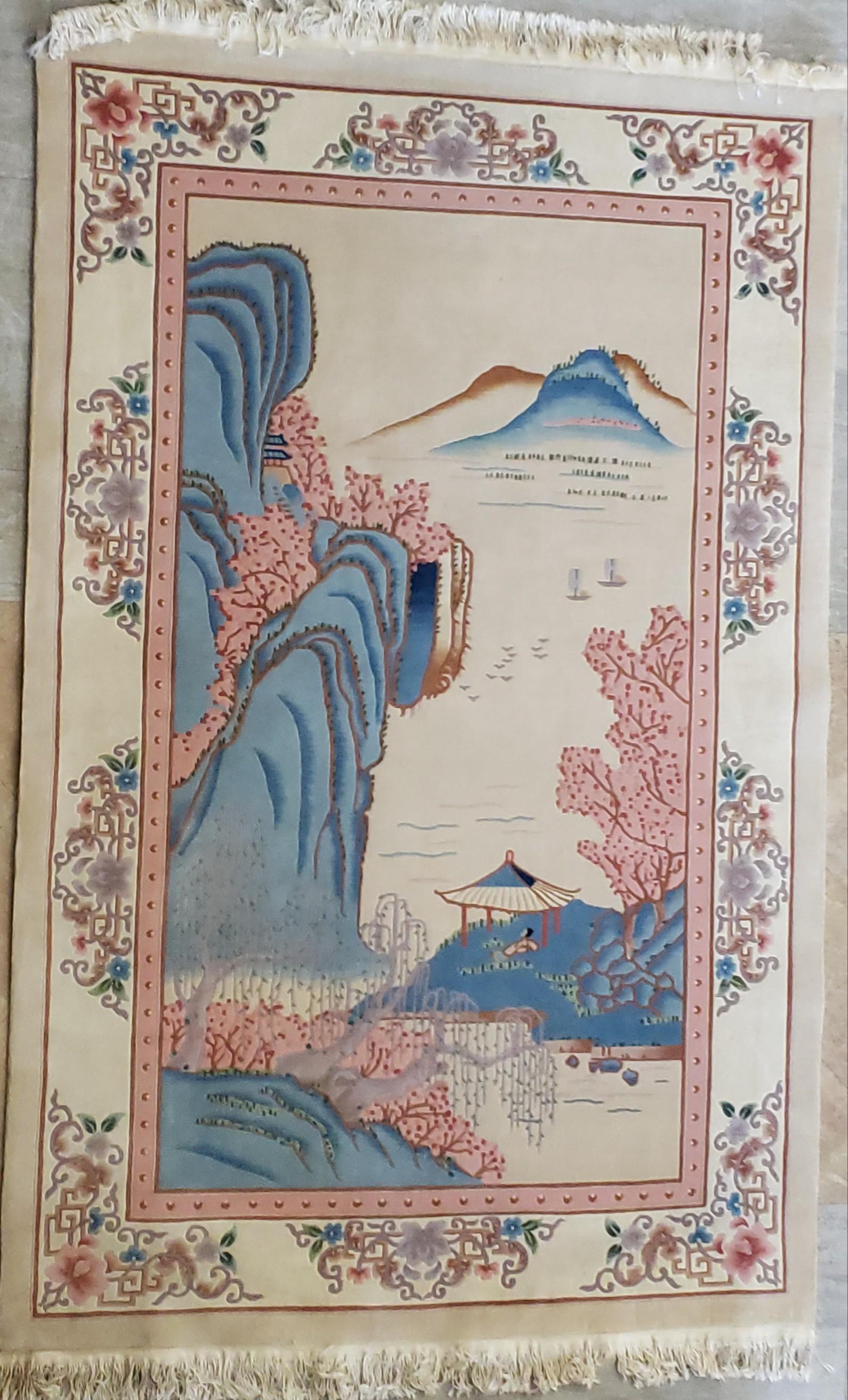 Handwoven Chinese Carpet (1 of 2)