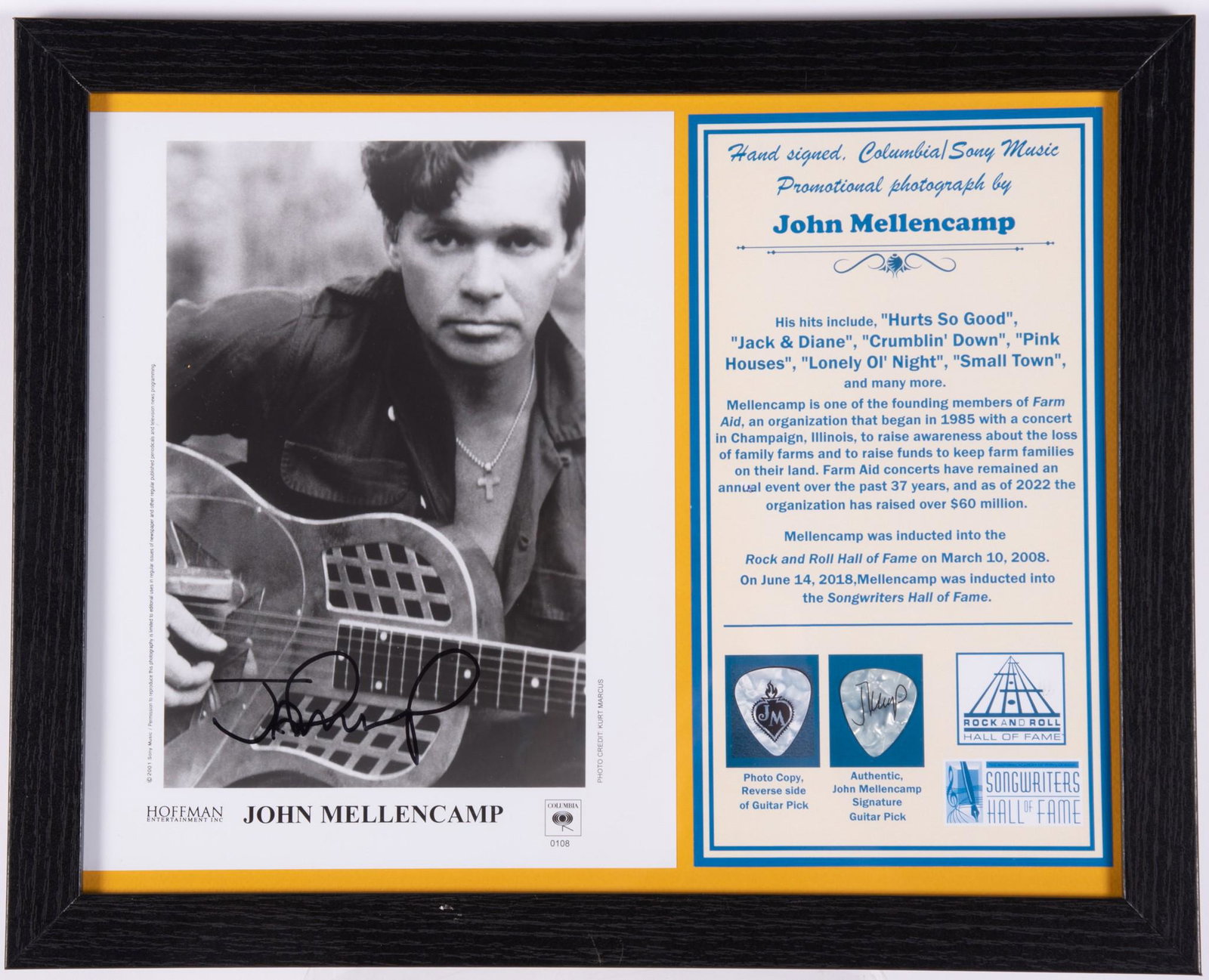 John Mellencamp Signed PR Photo/ Pick (1 of 2)