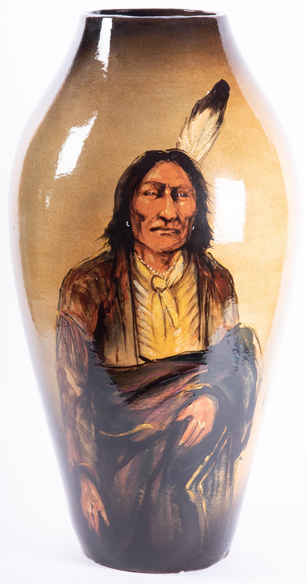 Rick Wisecarver, Monumental Roseville Pottery Vase (1 of 5)