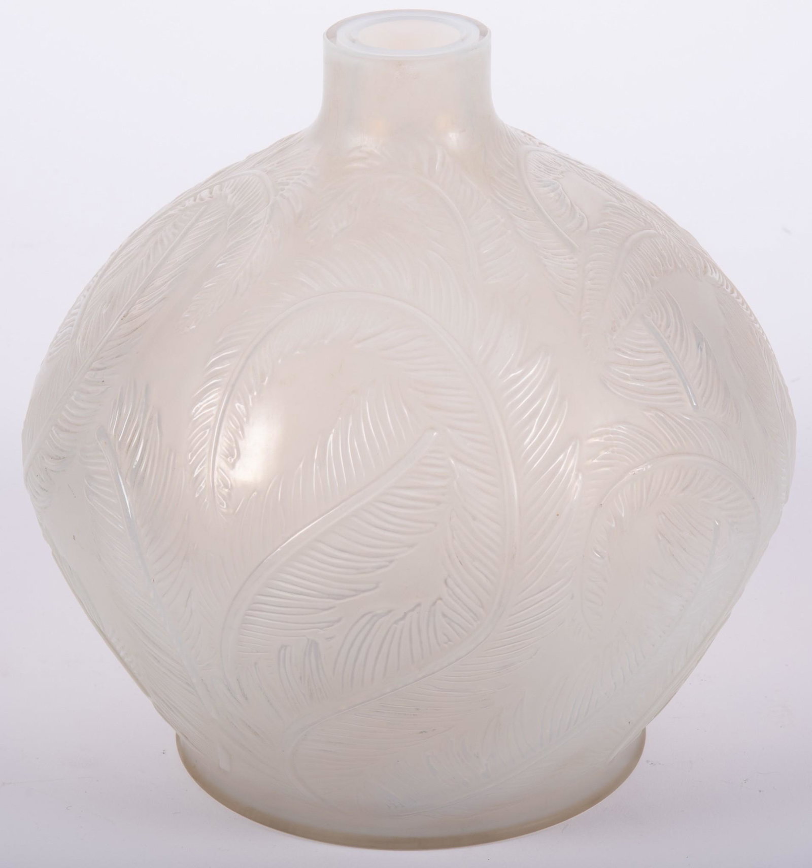 R. Lalique Cased Glass Vase, "Plumes" (1 of 4)