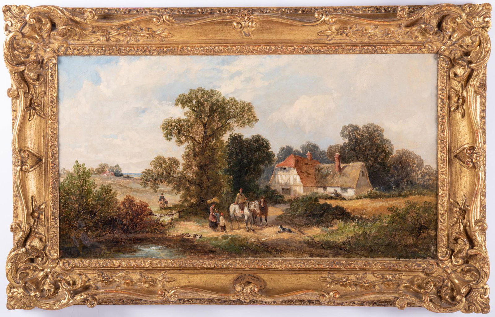 James Edward (Edwin) Meadows, England (1828-1888), View in Essex, oil on canvas (1 of 5)