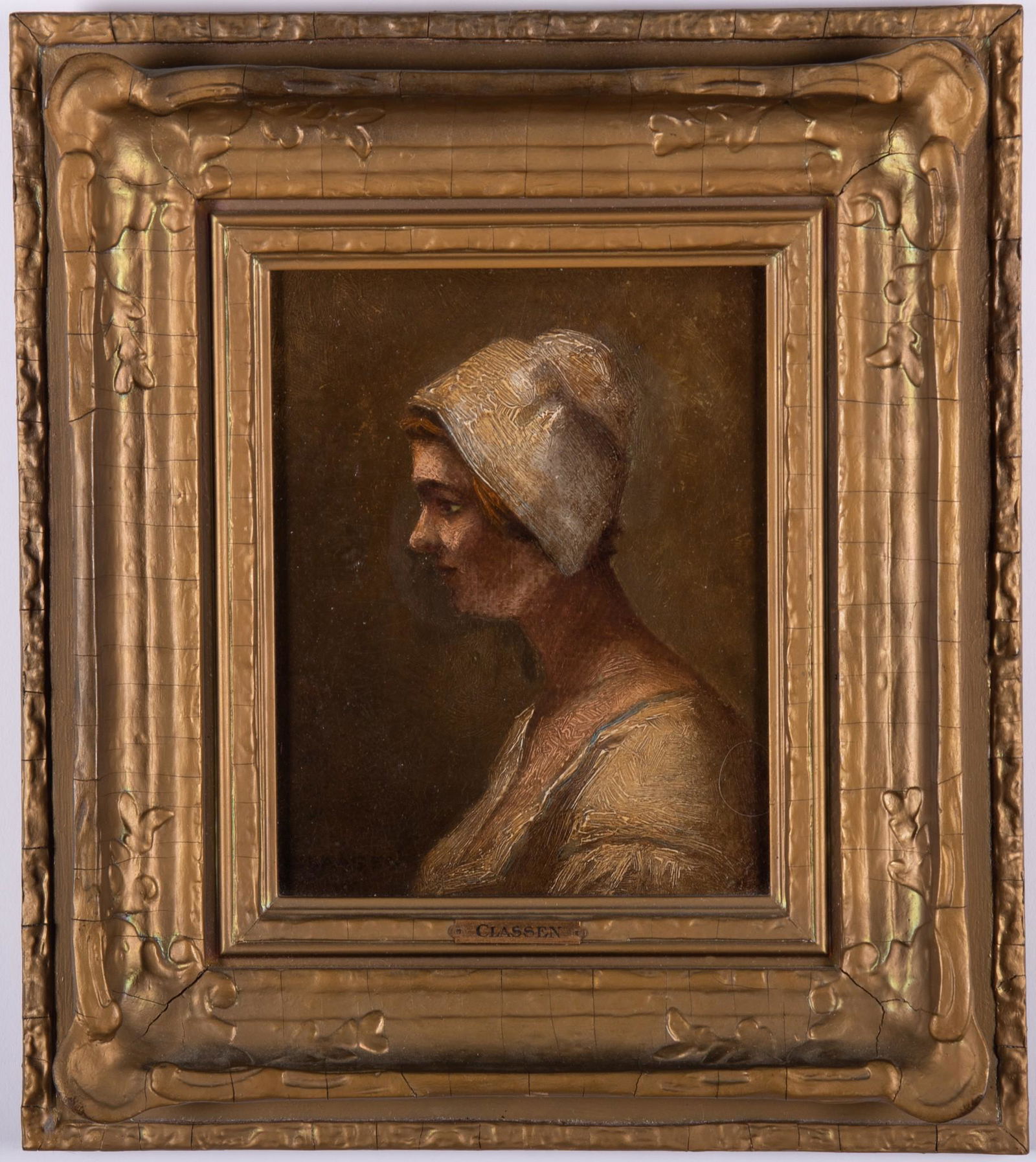 Sir George Classen, 19th Century, The Girl from Flanders, oil on board (1 of 4)