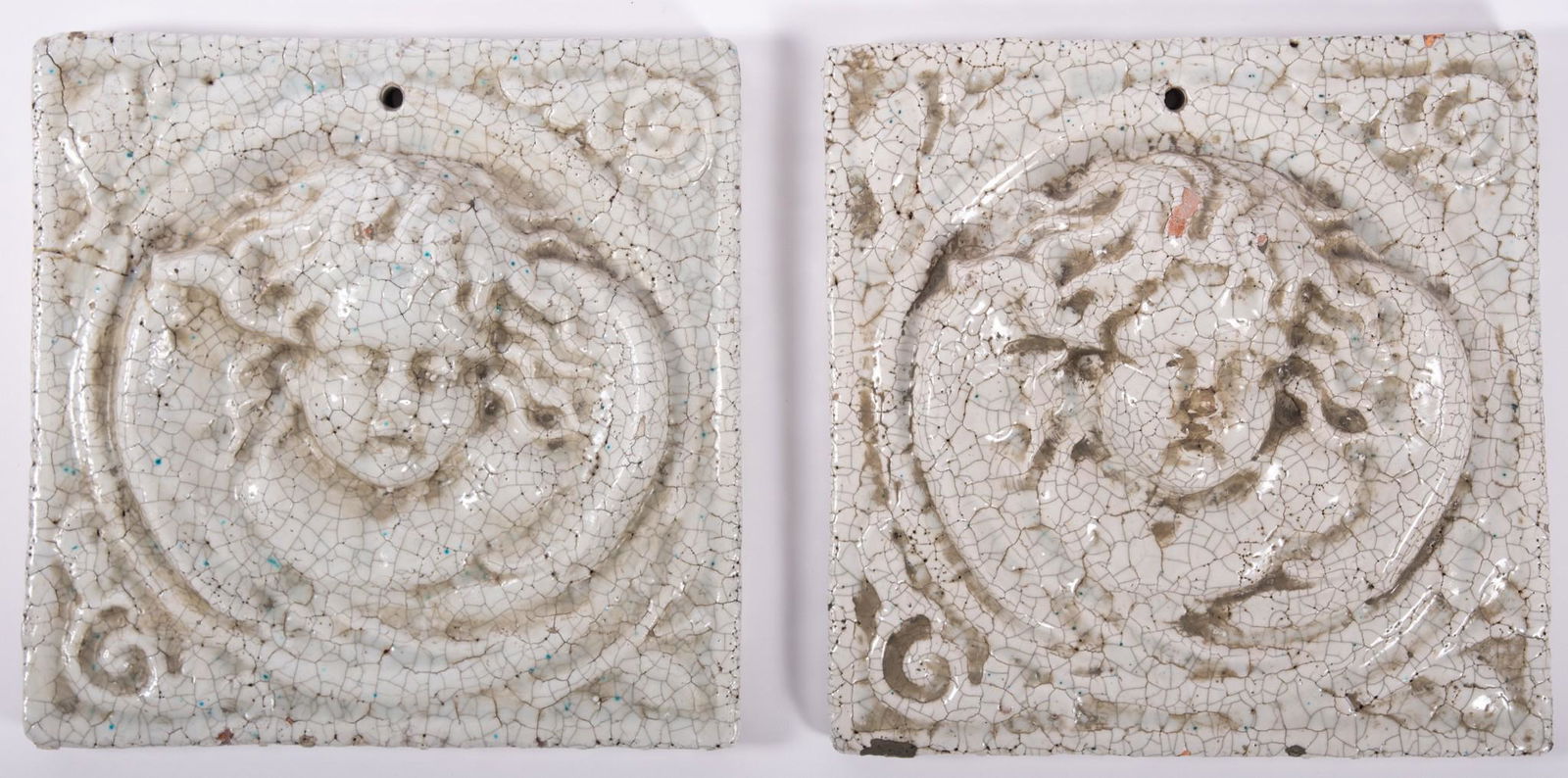 A Pair of Terracotta Architectural Plaques with Cherubs (1 of 3)