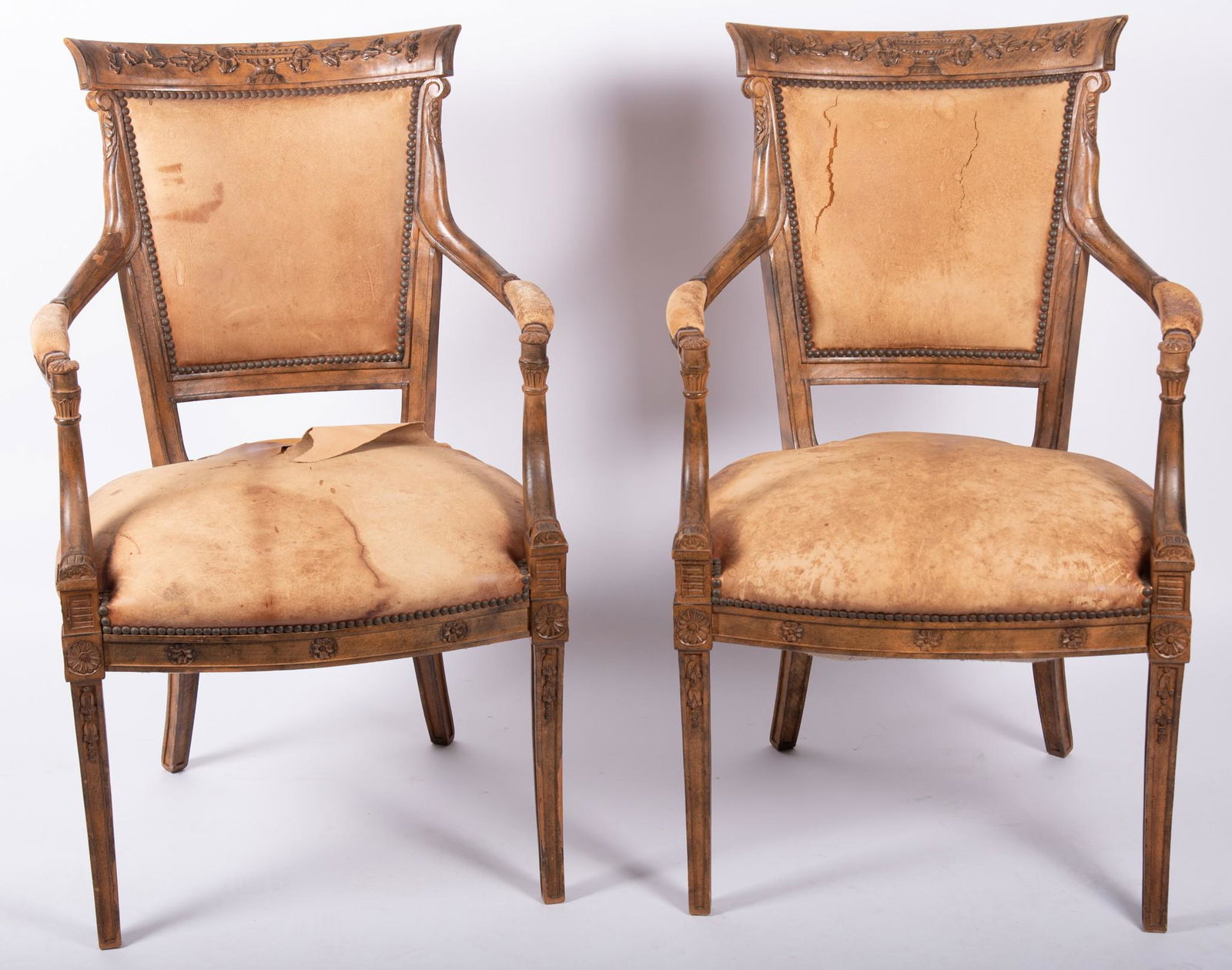 Pair Of Continental Arm Chairs (1 of 4)