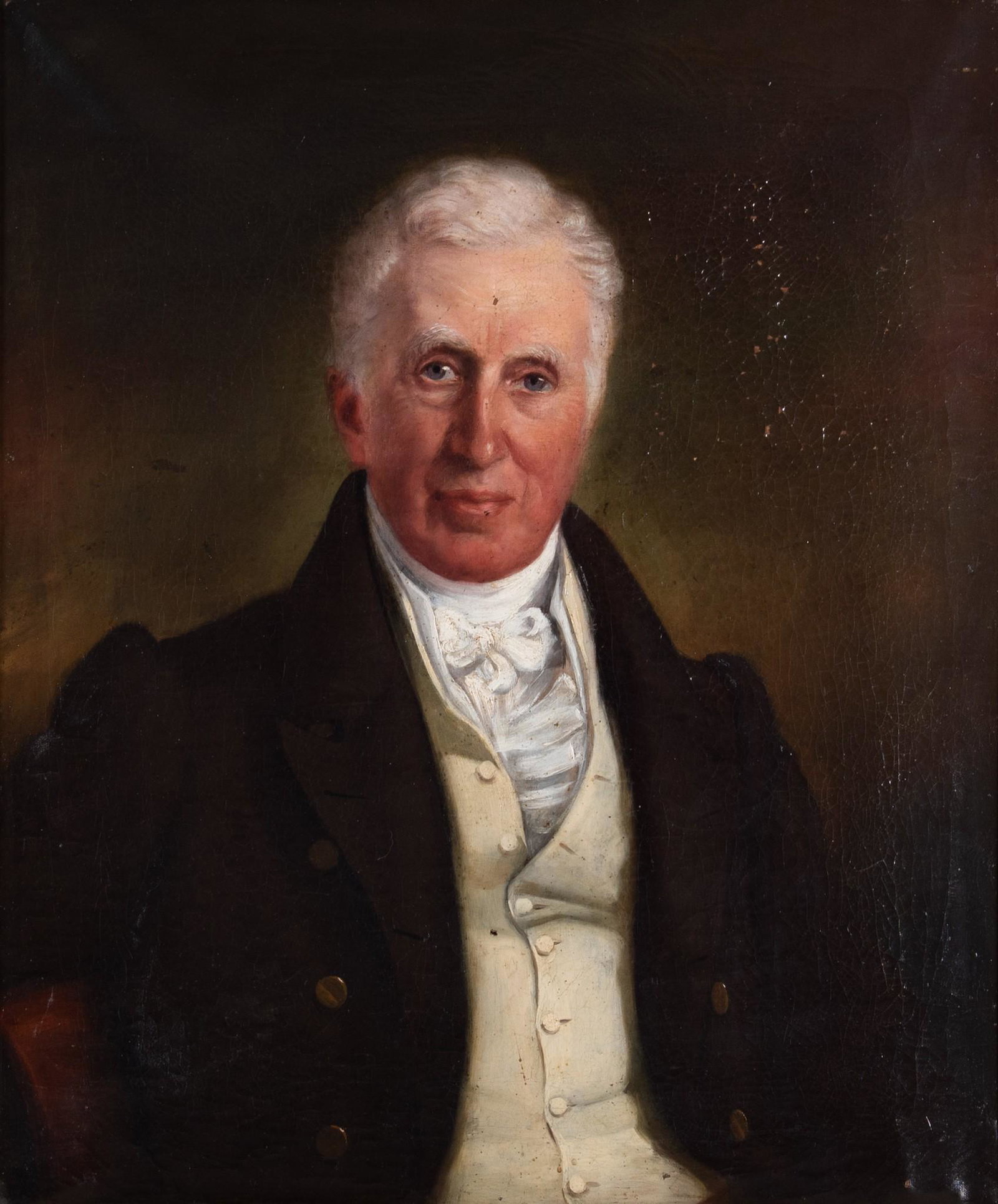 , American School Circa 1840s, Bust-Length Portrait of Thomas Green, Esq., Grandfather of William (1 of 8)