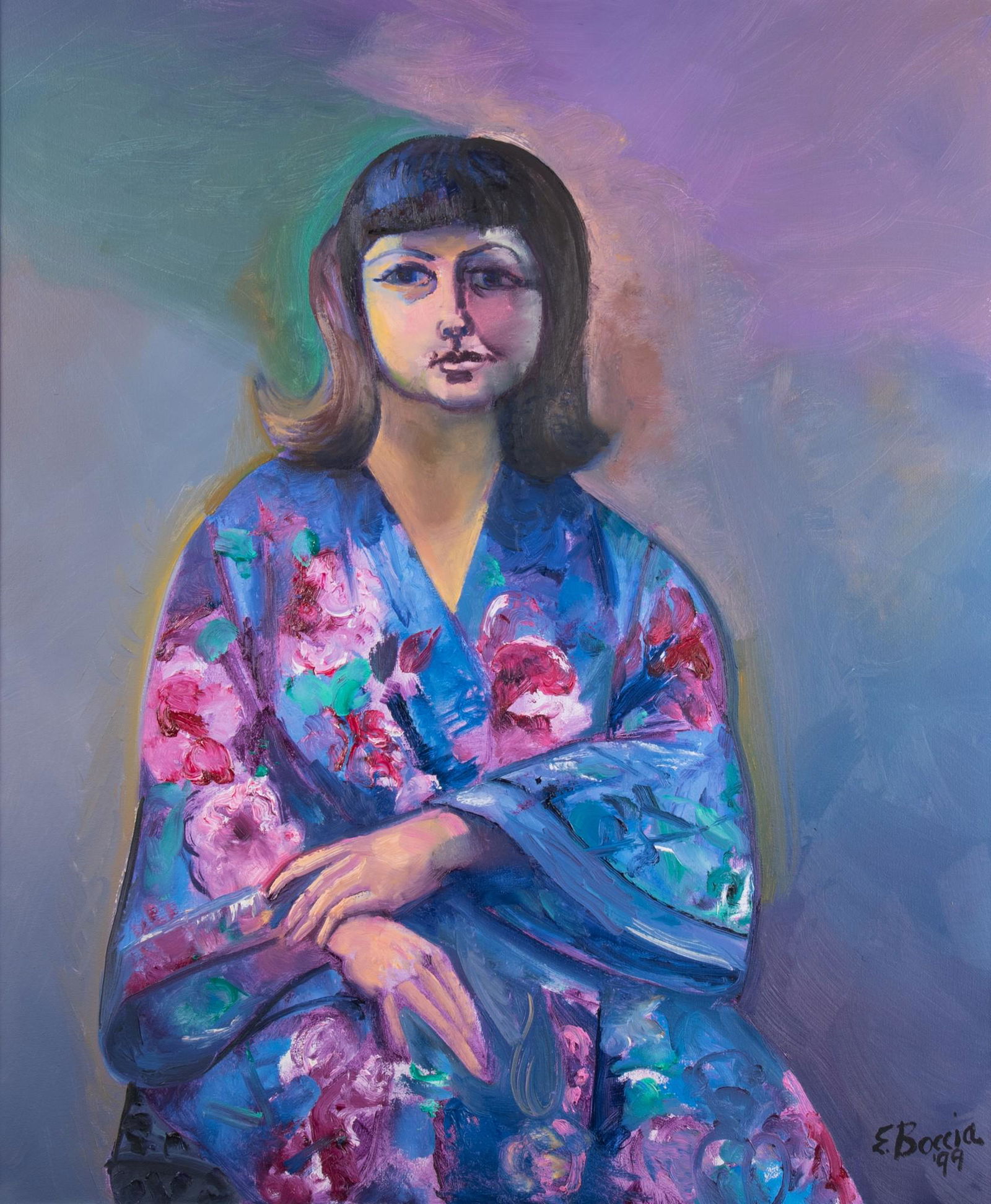 Edward Eugene Boccia, Missouri / New York / Italy (1921-2012), The Robe, 1999, oil on canvas (1 of 5)