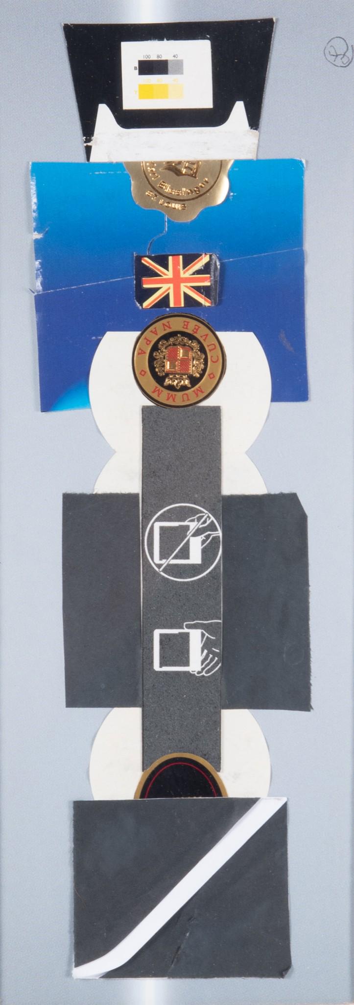 Leslie Laskey, Missouri, Michigan 20th Century, Union Jack Collage, mixed media (1 of 4)