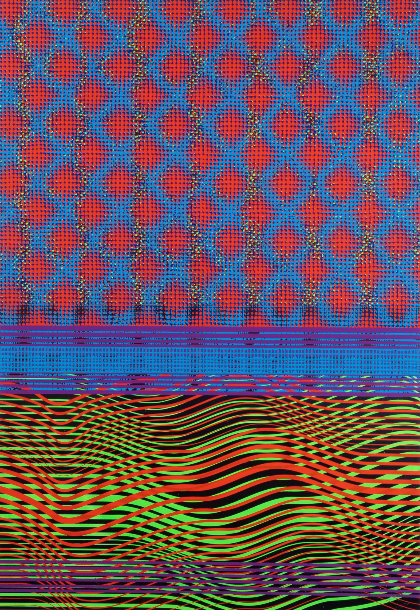 Beverly Fishman, American (b. 1955), Untitled, 2008, silkscreen on polished stainless steel: Beverly FishmanAmerican, (b. 1955)Untitled, 2008silkscreen on polished stainless steelsigned and dated verso26 x 18 inches