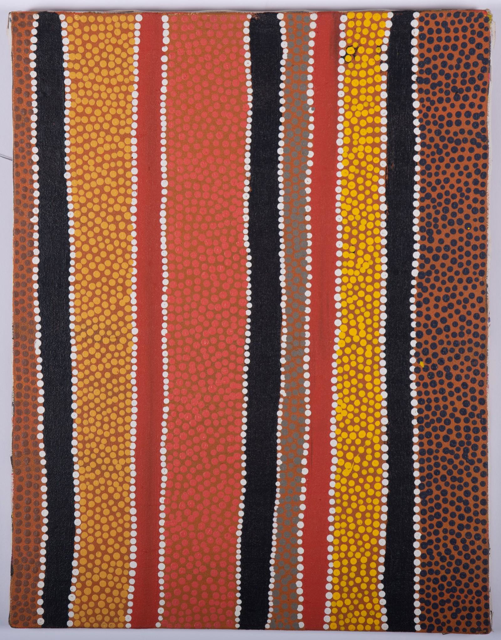 June Bird, Australia 20th Century, Pair of Aboriginal Paintings, two acrylic paintings on canvas (1 of 4)