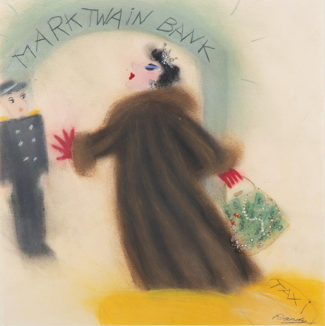 Randy Stevens, New York 20th century, 6 Million $ Please! and Mark Twain Bank - Taxi, two mixed (1 of 8)