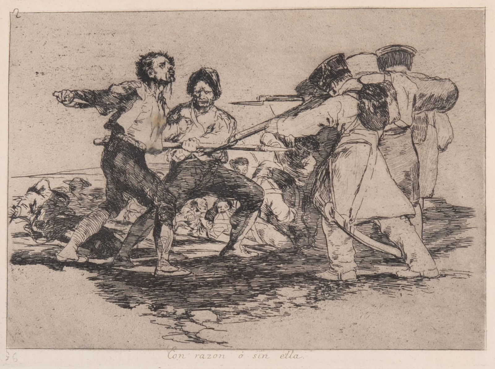 Francisco Jose De Goya Y Lucientes, France, Spain (1746 - 1828), Con Razon o Sin Ella, drypoint (1 of 5)