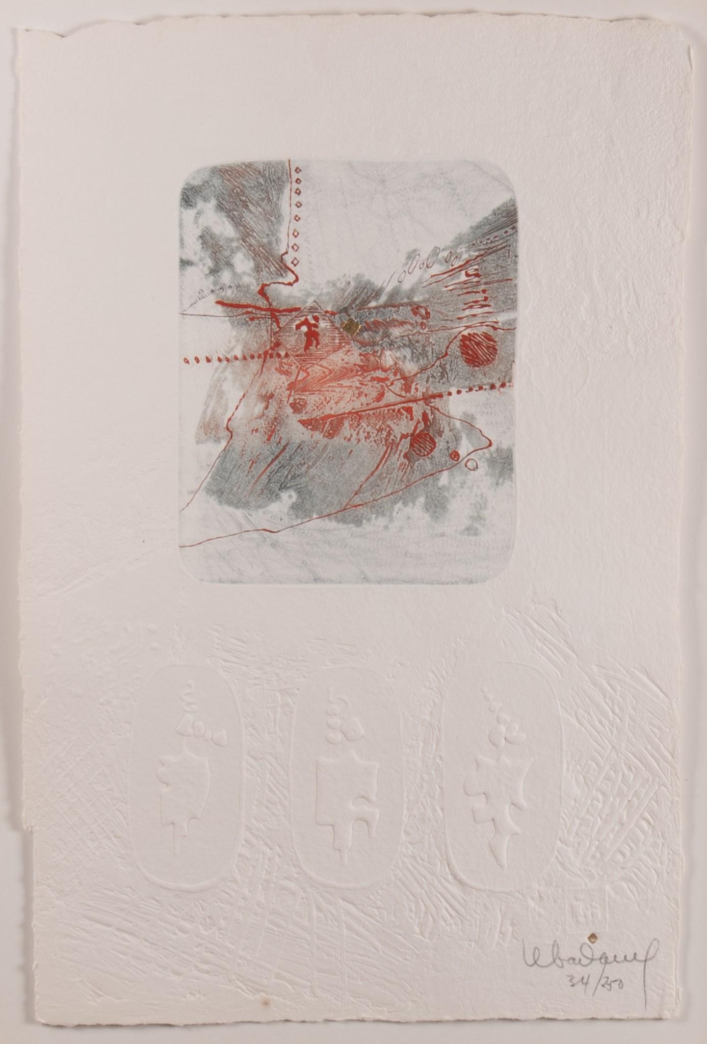 Hoi Lebadang, Vietnamese 20th century, Untitled, color etching on handmade paper, ed. 34/250 (1 of 5)