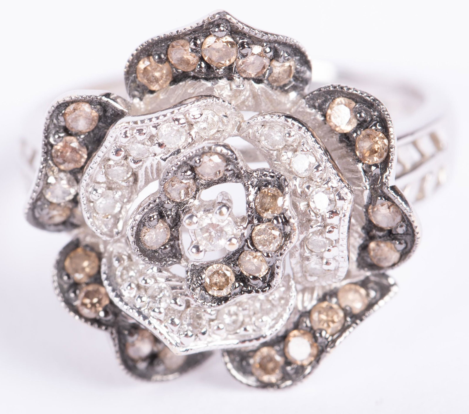 Vintage Lady's Diamond and 14kt White Gold Ring (1 of 3)