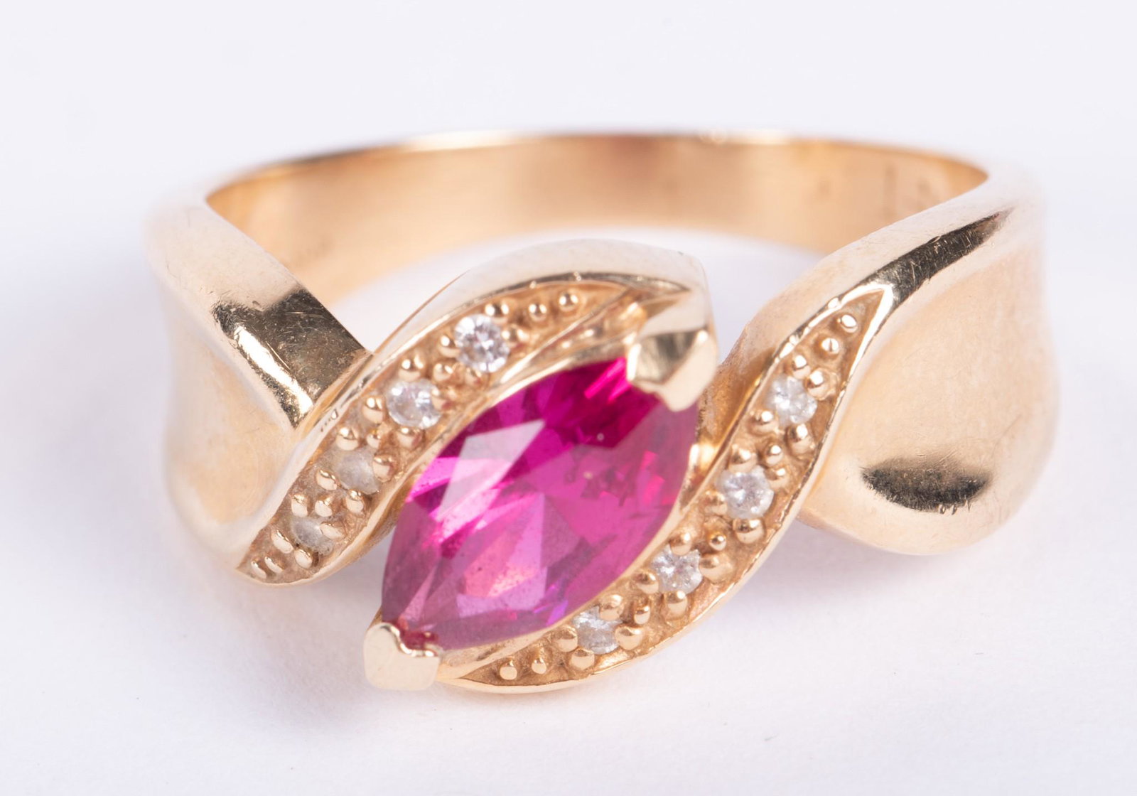 14kt Yellow Gold Pink Spinel Ring (1 of 2)