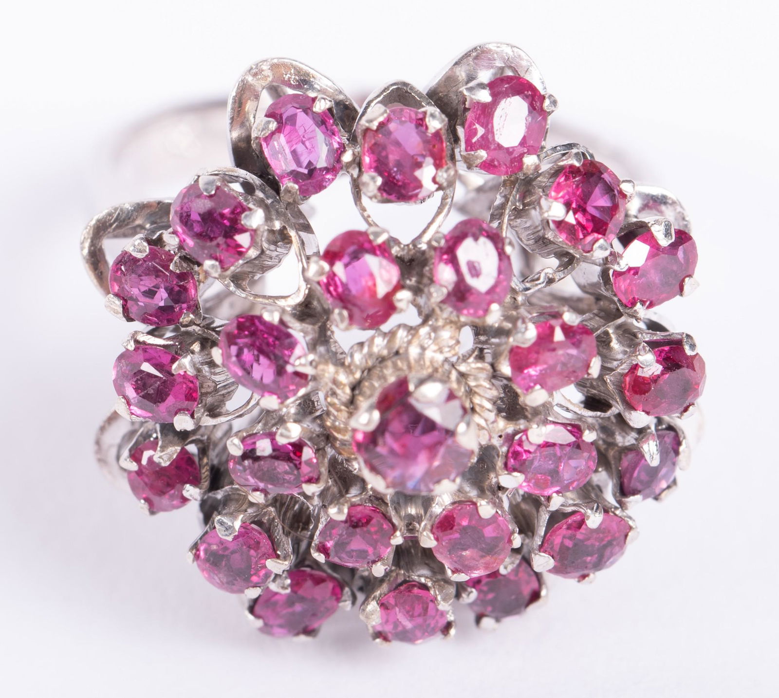 18kt White Gold Ruby Cocktail Ring (1 of 3)