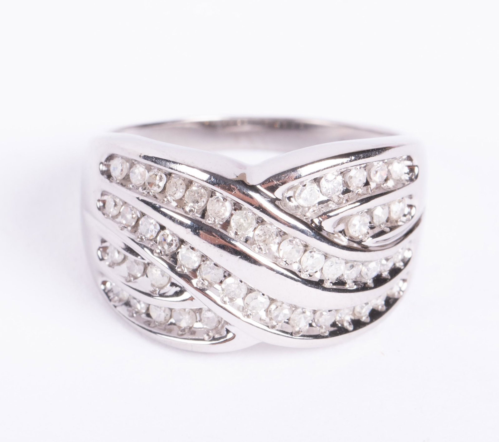 14kt White Gold Diamond Fashion Ring (1 of 2)