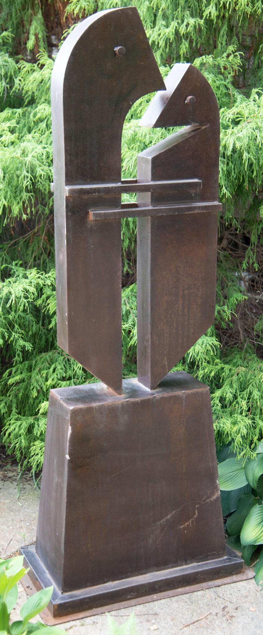 Modern Welded Iron Sculpture (1 of 1)