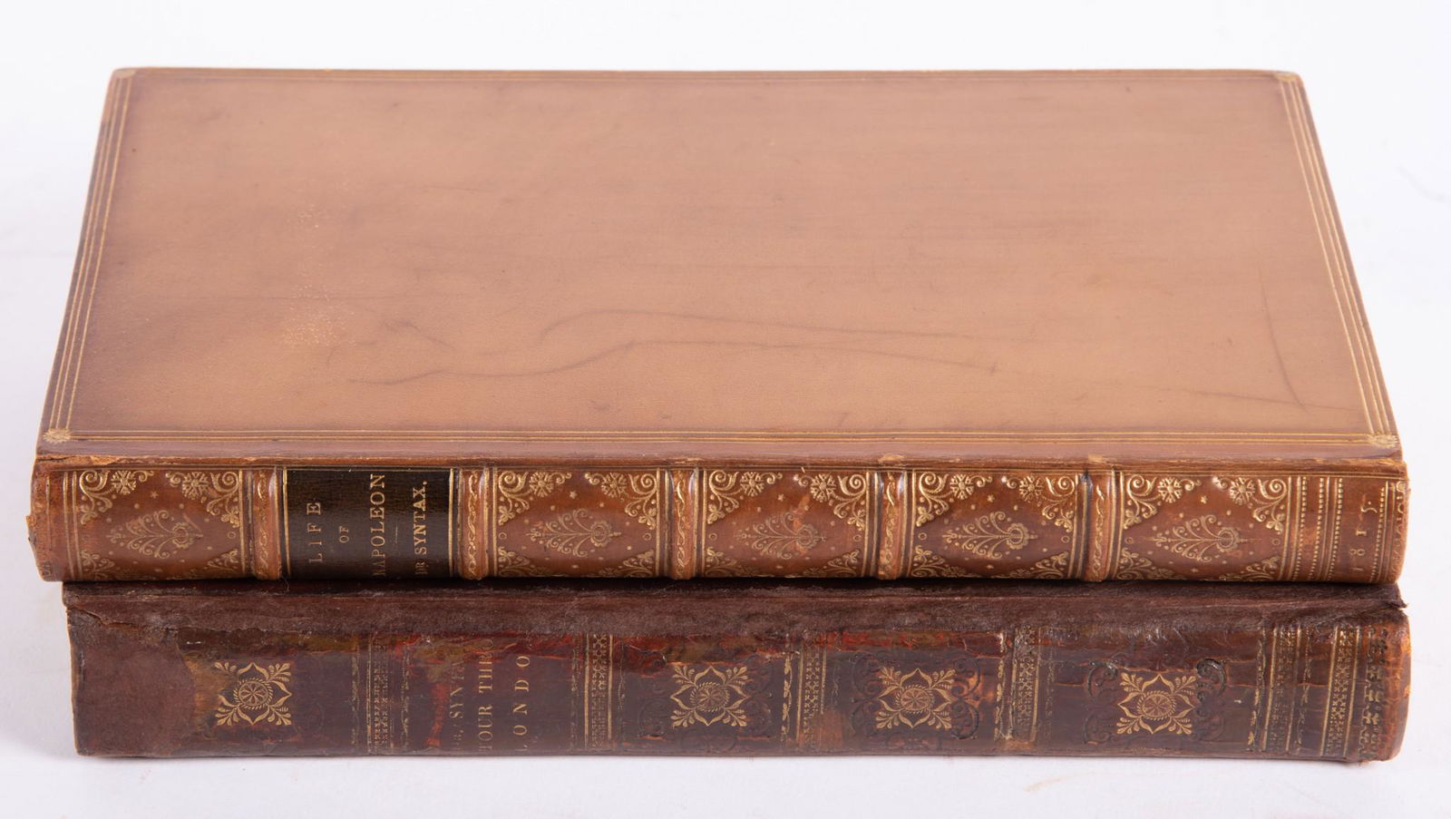 Two Dr. Syntax Books Including "The Tour of Dr. Syntax Through London" and "The life of Napoleon, a (1 of 3)