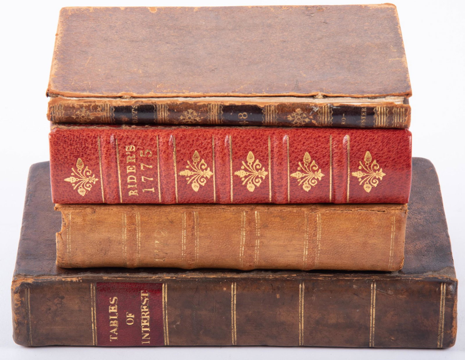 Poets of Great Britain -- The Political Works of John Earl of Rochester (London, 1807); The Court: Poets of Great Britain -- The Political Works of John Earl of Rochester (London, 1807); The Court and City Register, 1772 (London); Rider's British Merlin 1775 (London); Thomson. Tables of Interest (E