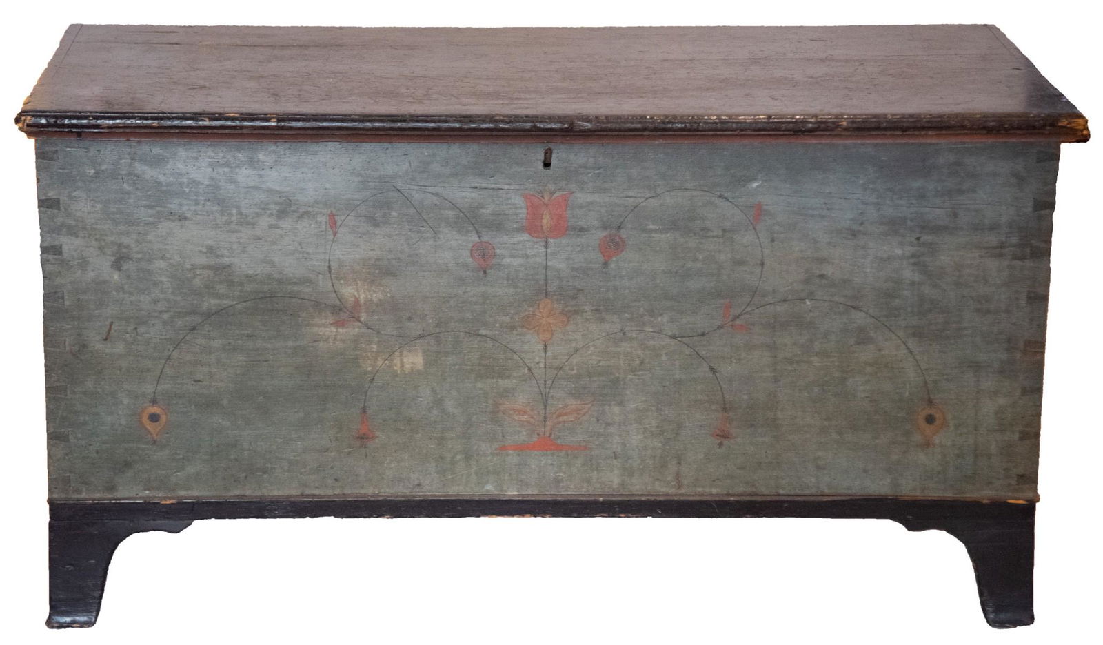 18th Century Pennsylvania Dutch Painted Trunk (1 of 3)