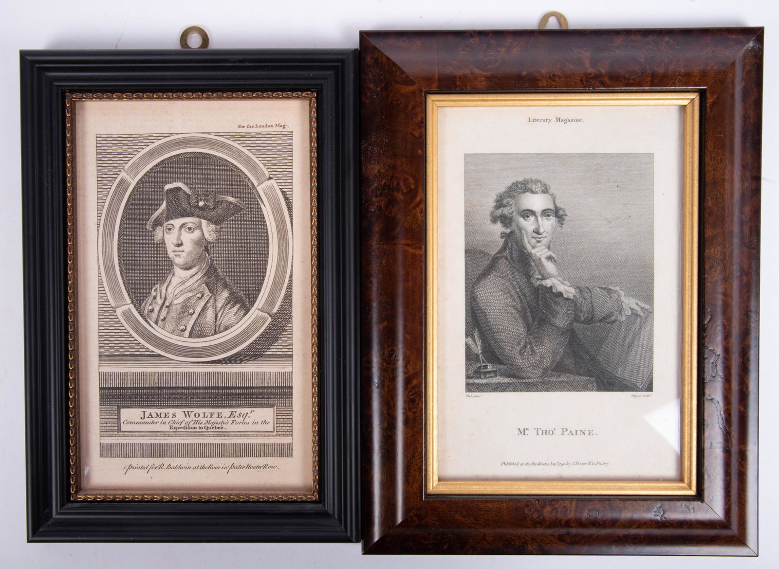 Two Framed Prints of Noted Gentlemen (1 of 2)