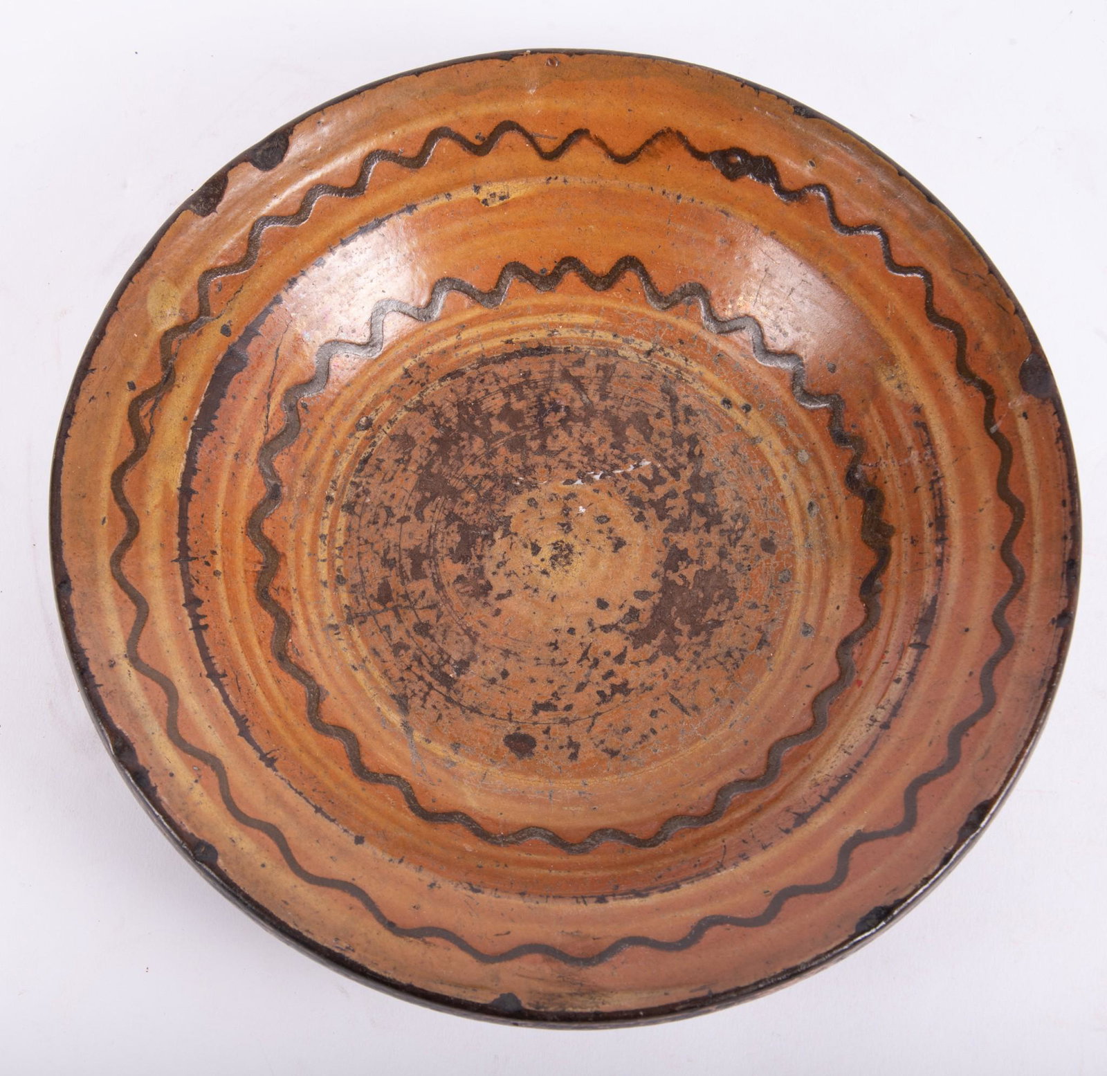 Moravian Slip Decorated Redware Bowl (1 of 3)