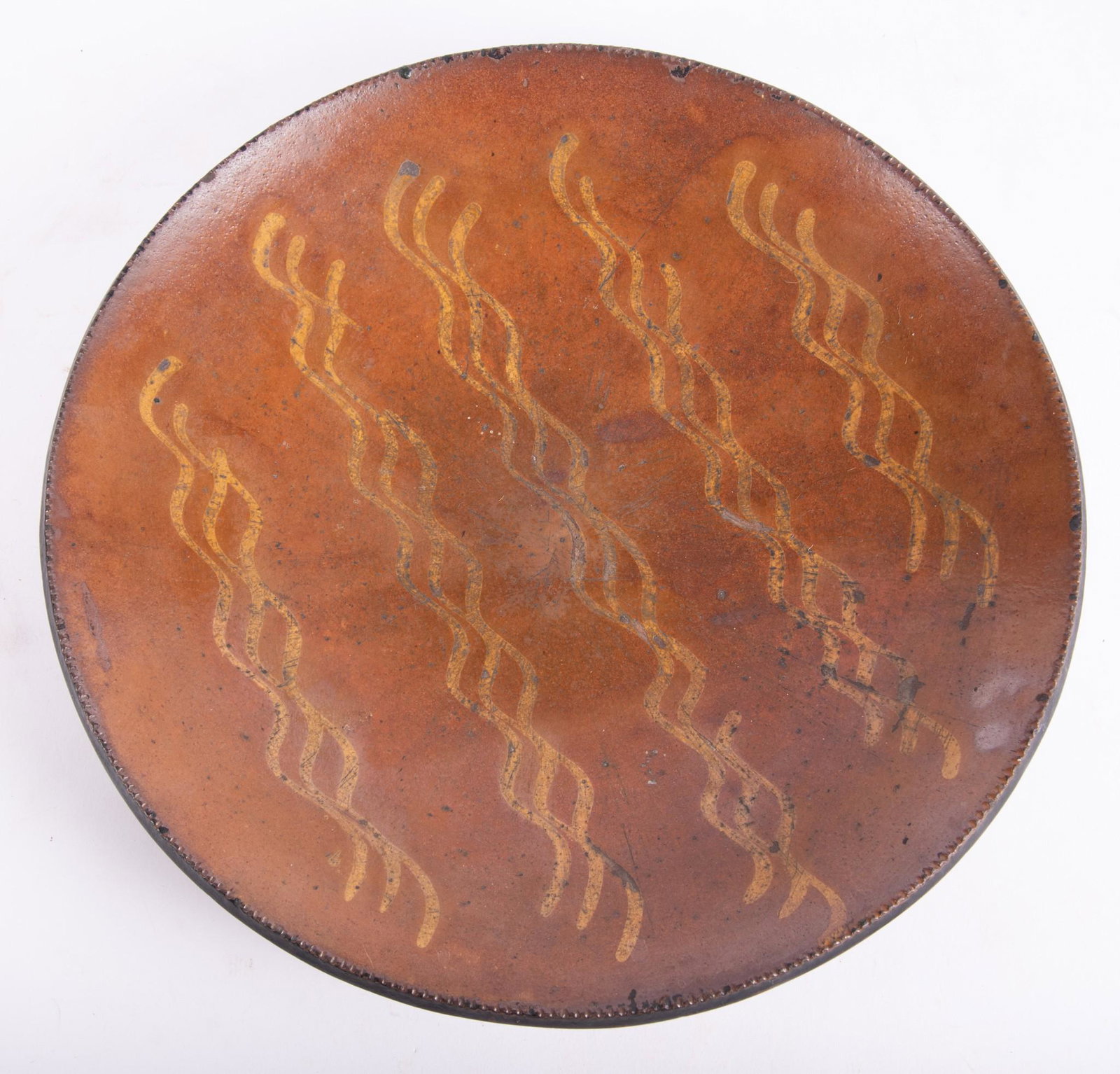 American Redware Charger (1 of 3)