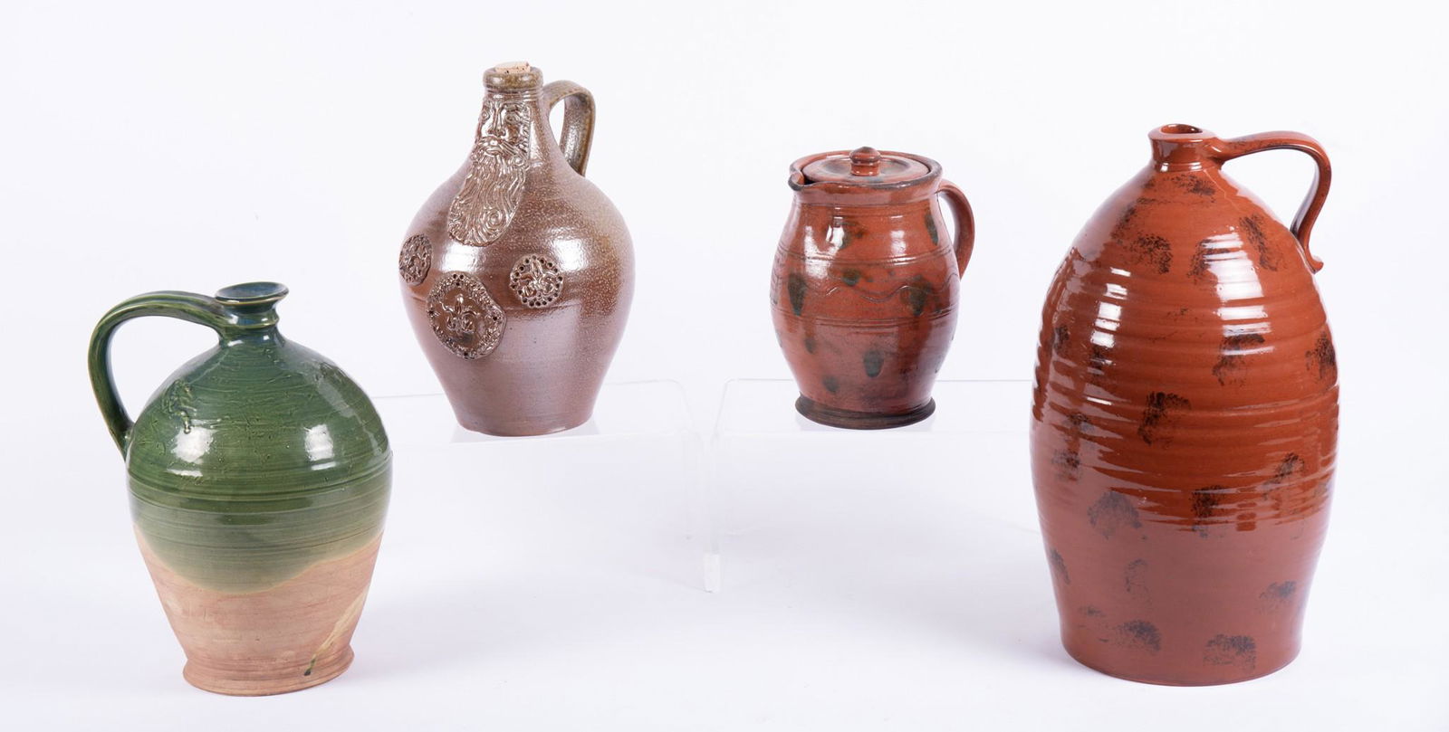 Four Large American Pottery Jugs (1 of 5)