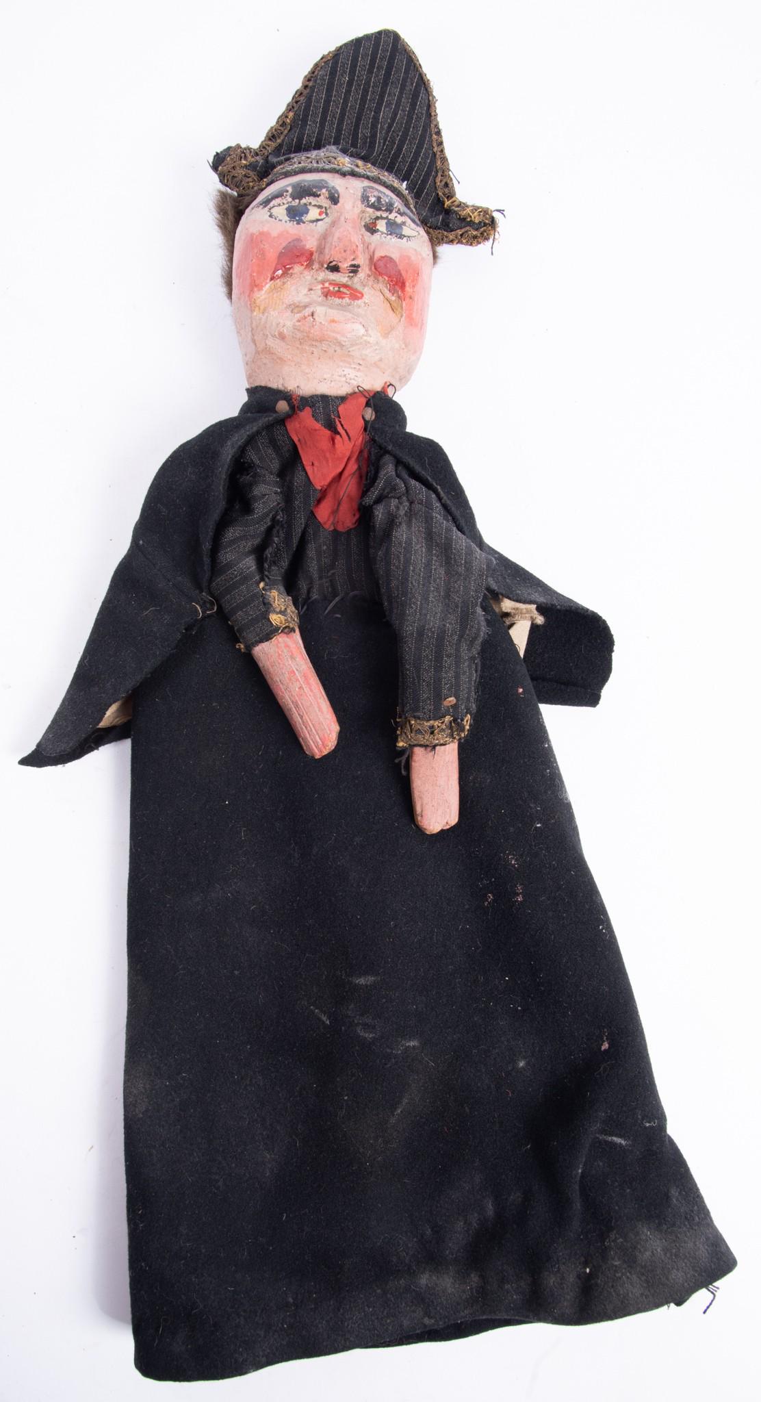 Antique Punch And Judy Hand Puppet