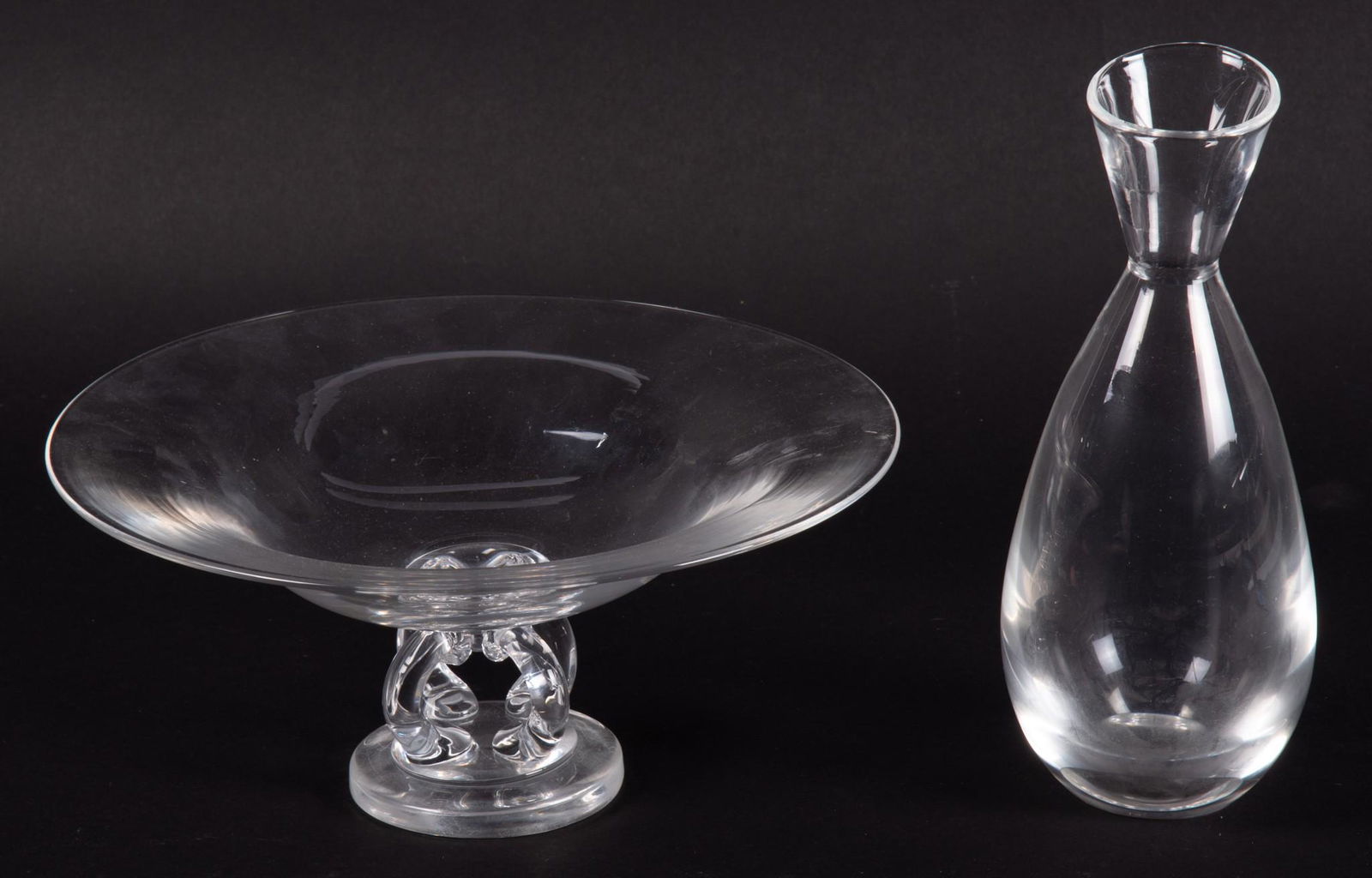 Steuben, Two Mid-Century Crystal Table Pieces (1 of 4)