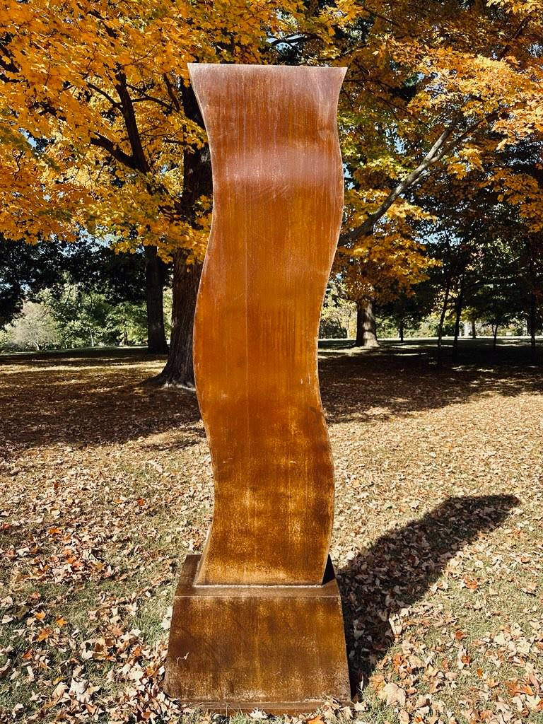 Contemporary Style Metal Art Structure, "The Wave" (1 of 1)