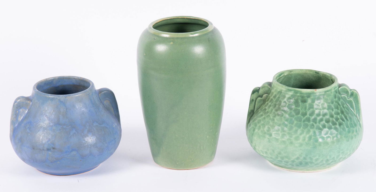 Collection of Three Arts & Crafts Pottery Vases (1 of 2)