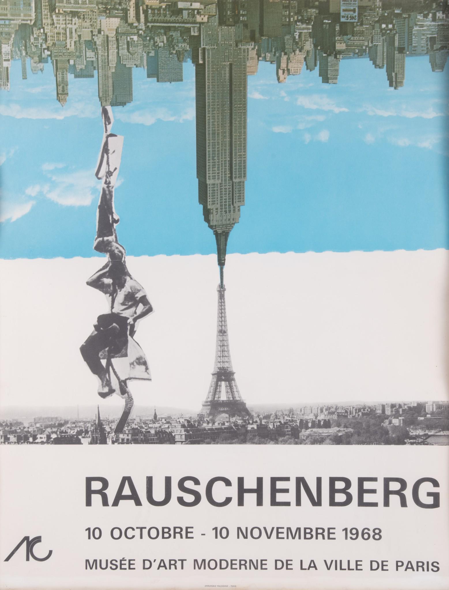 Robert Rauschenberg, American 1925-2008, Exhibition Poster, Musee d'Art Moderne de la Ville de (1 of 3)