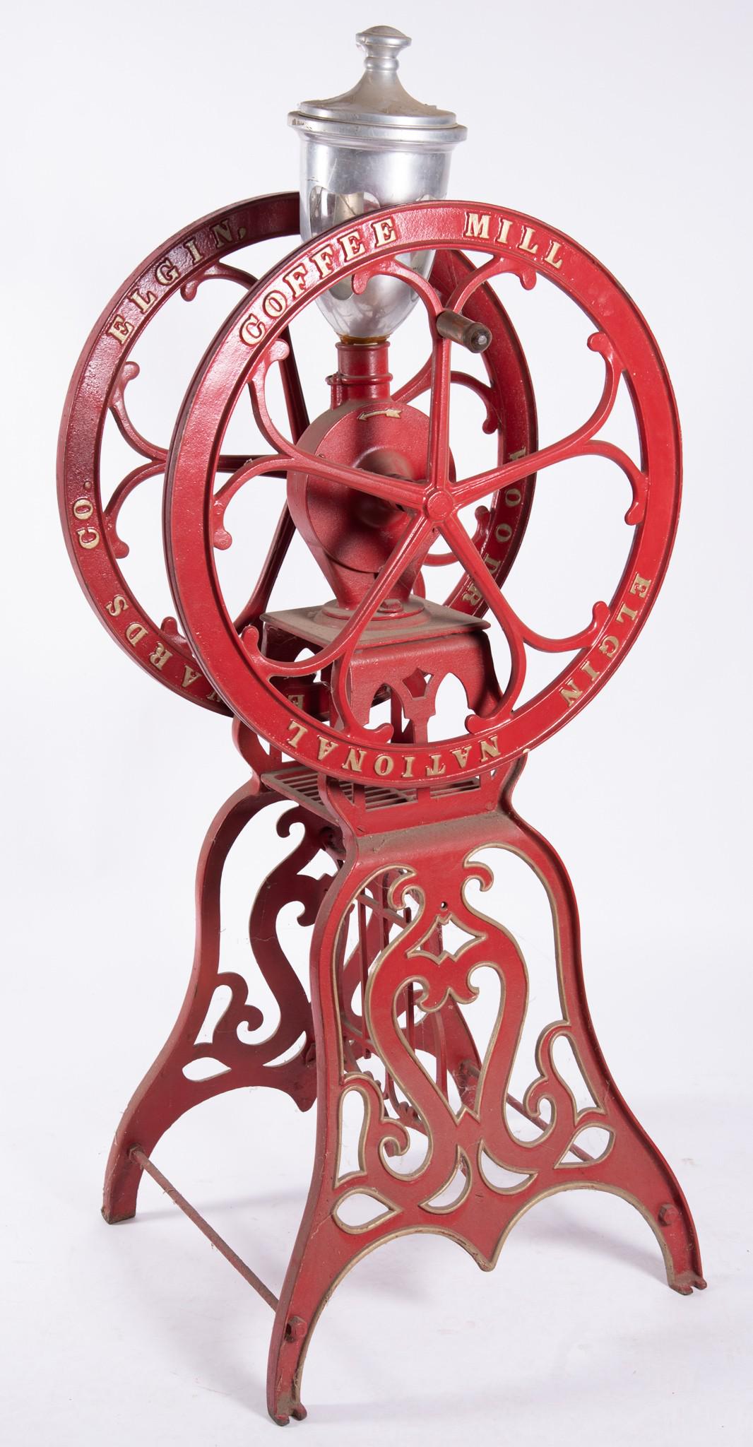 Elgin National Floor Model Coffee Grinder. (0691) on Dec 10, 2022