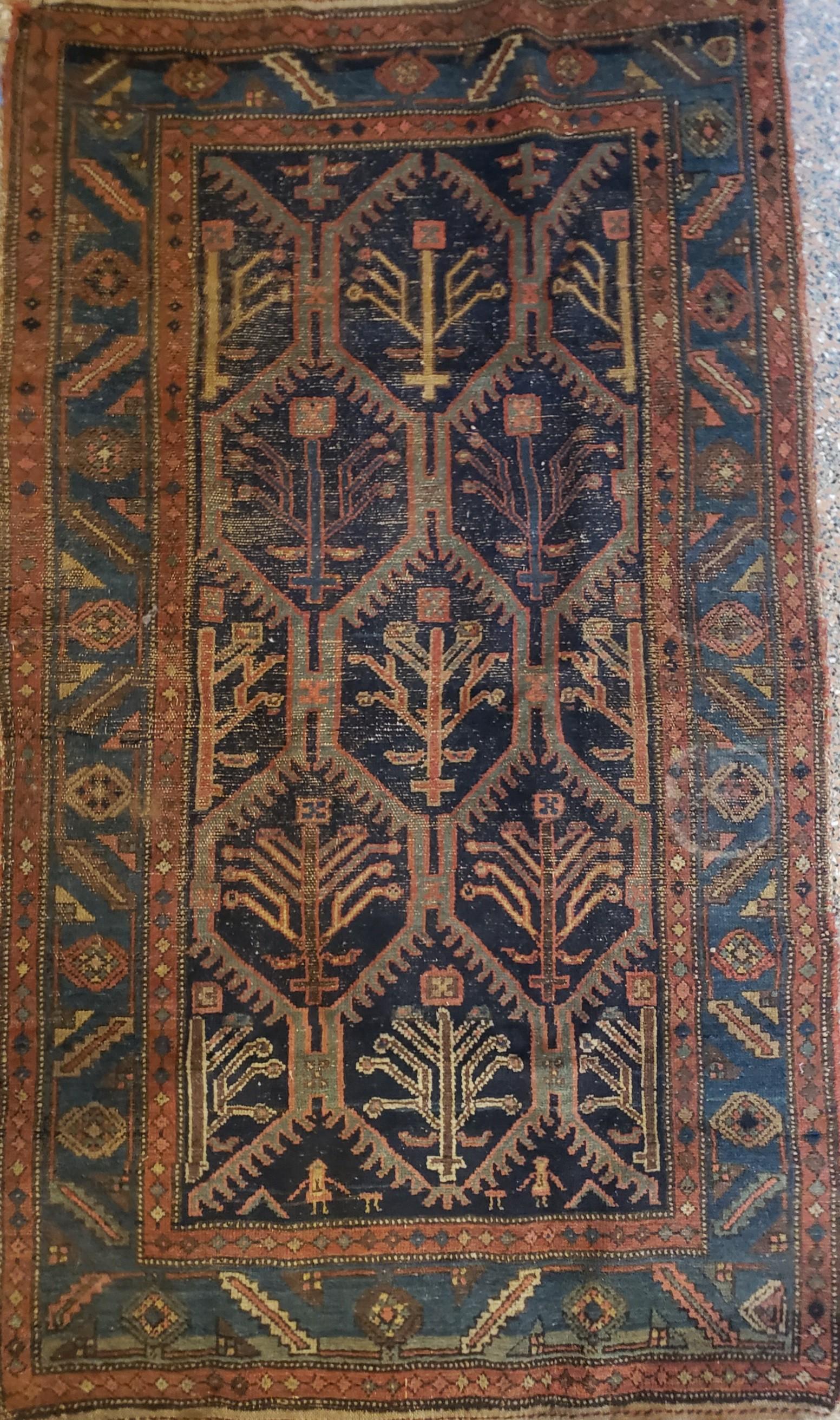 Handwoven Persian Hall Rug (1 of 2)