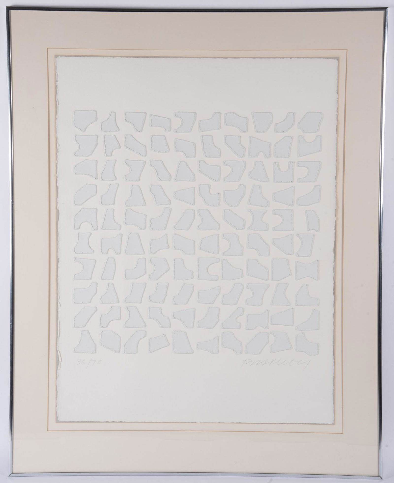 Paul Maxwell, American (1925-2015), Composition 535, acrylic screenprint: Paul MaxwellAmerican, (1925-2015)Composition 535acrylic screenprint