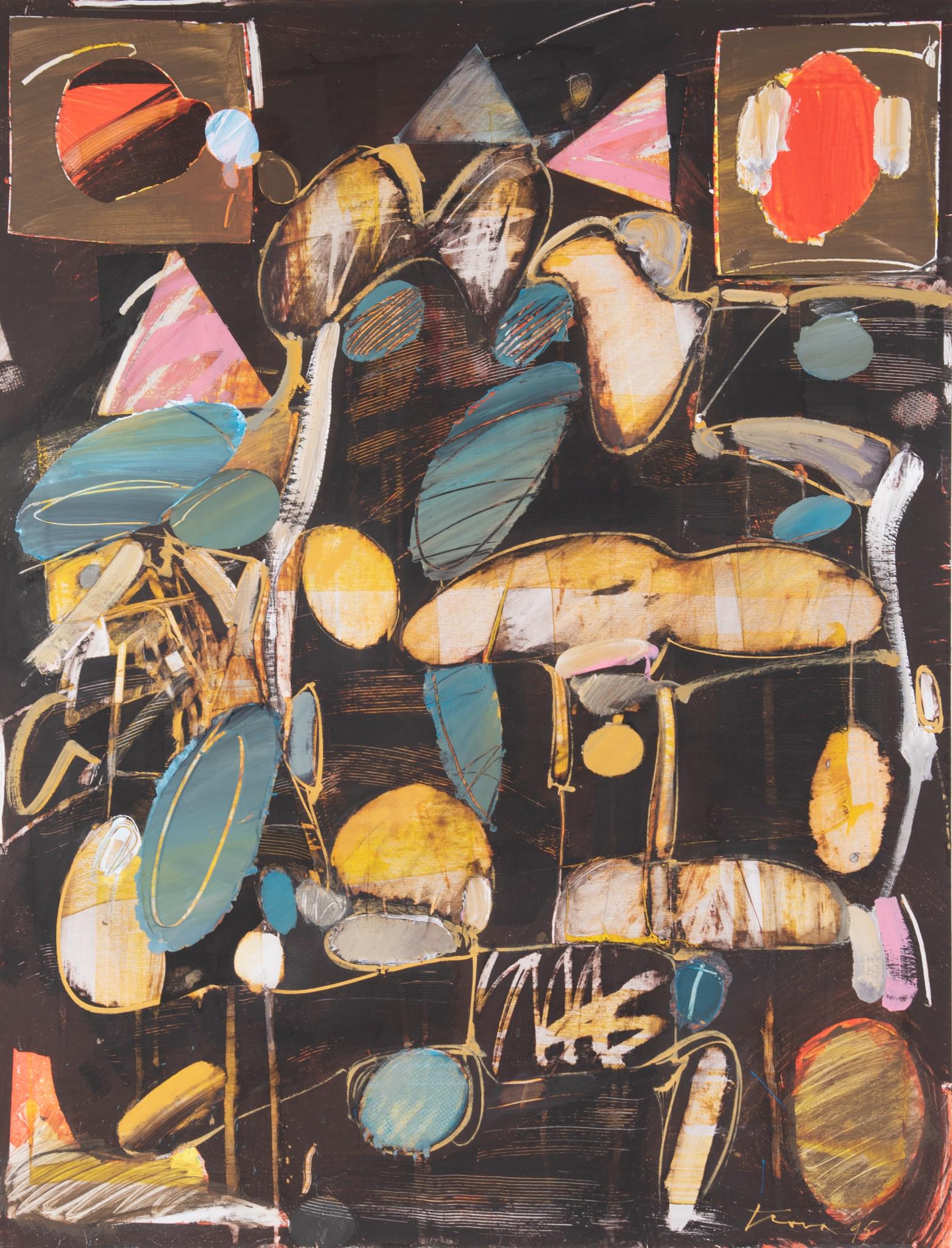 Ernest Tino Trova, Missouri (1927-2009), Untitled, mixed media on board (1 of 4)