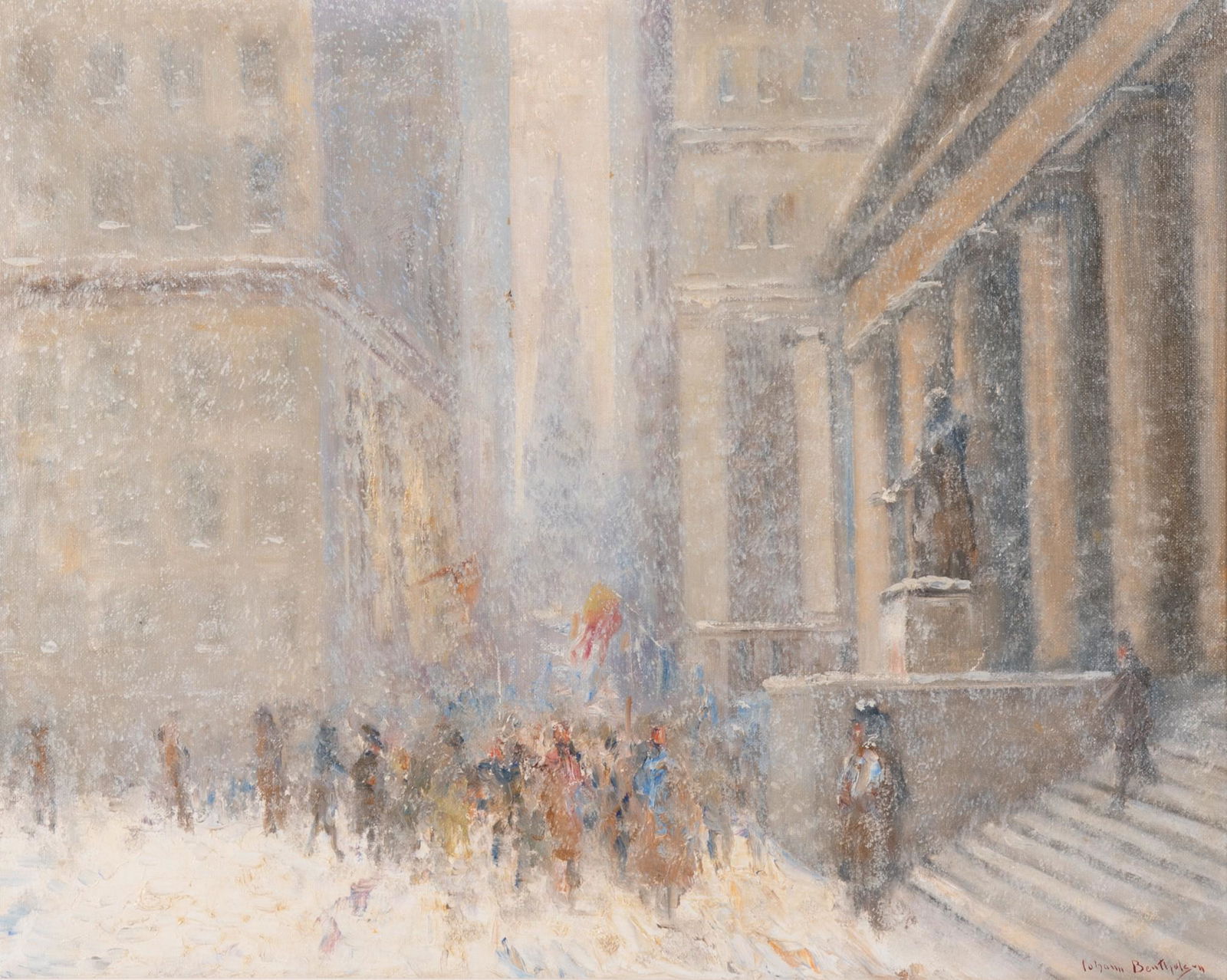 Johann Berthelsen, New York, Connecticut / Denmark (1883-1972), New York City - Federal Hall (1 of 4)