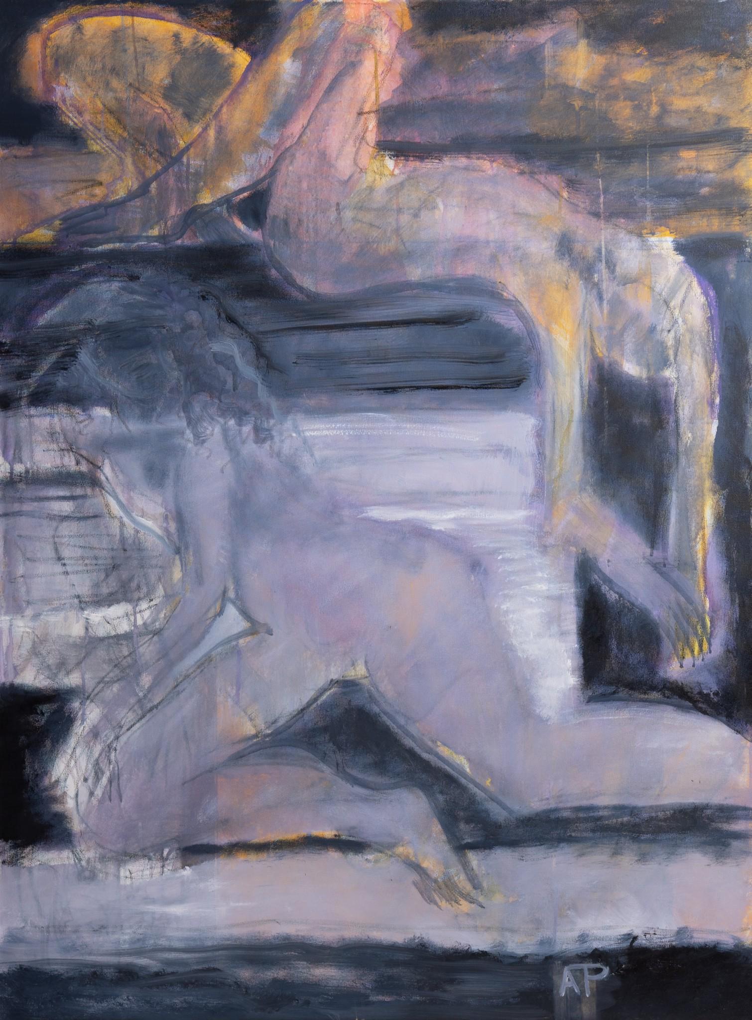 Ann Ter- Pogossian, Missouri (1932 - 2022), Abstract Contorted Women, oil on canvas (1 of 4)