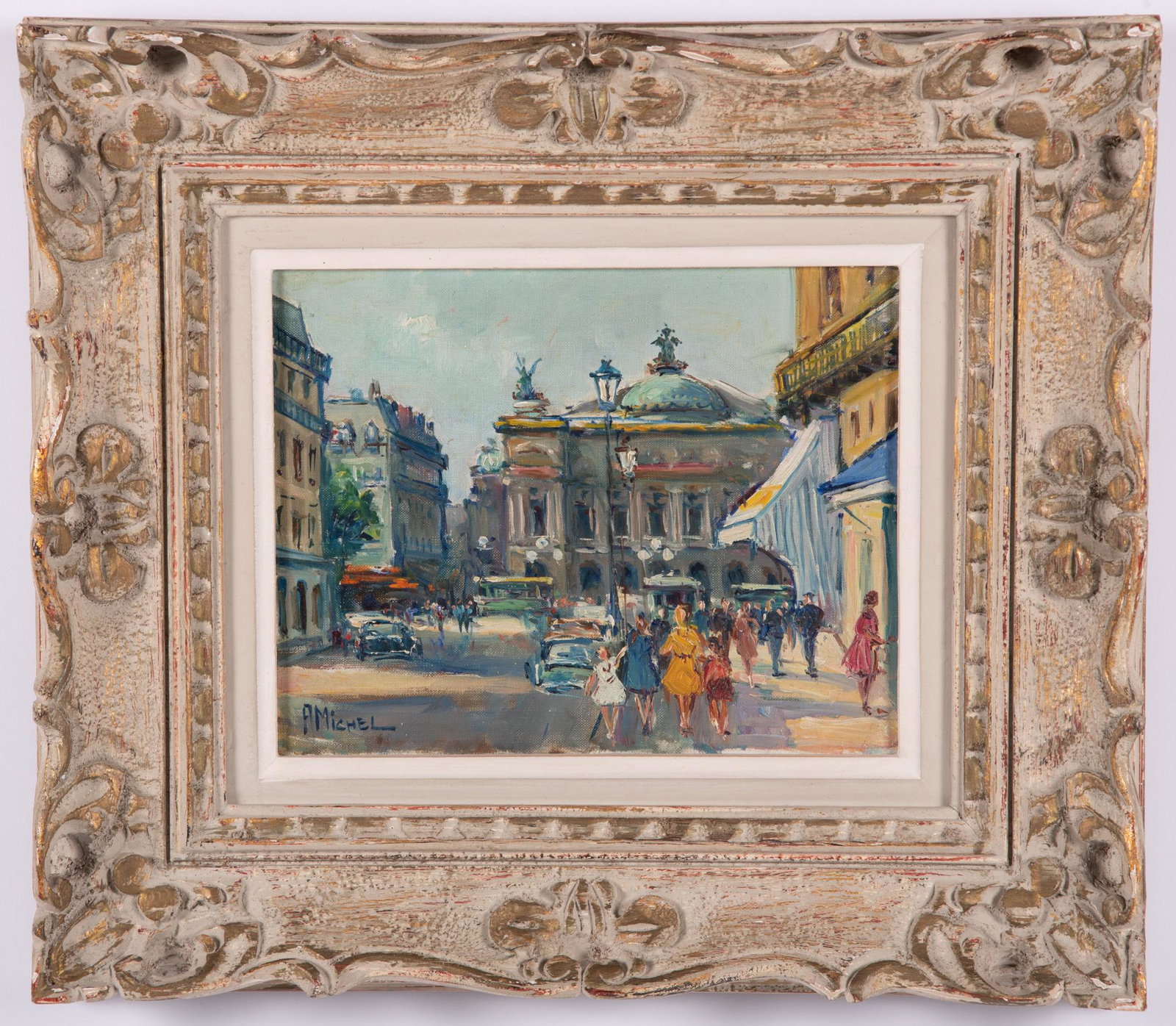 Andre Michel, French (1945 -), Two Parisian Strt Scenes, oil on canvas (1 of 4)