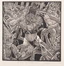 Tom Huck, St. Louis , The Early Days of Soft-Serve, 2003, wood engraving, ed. 5/25